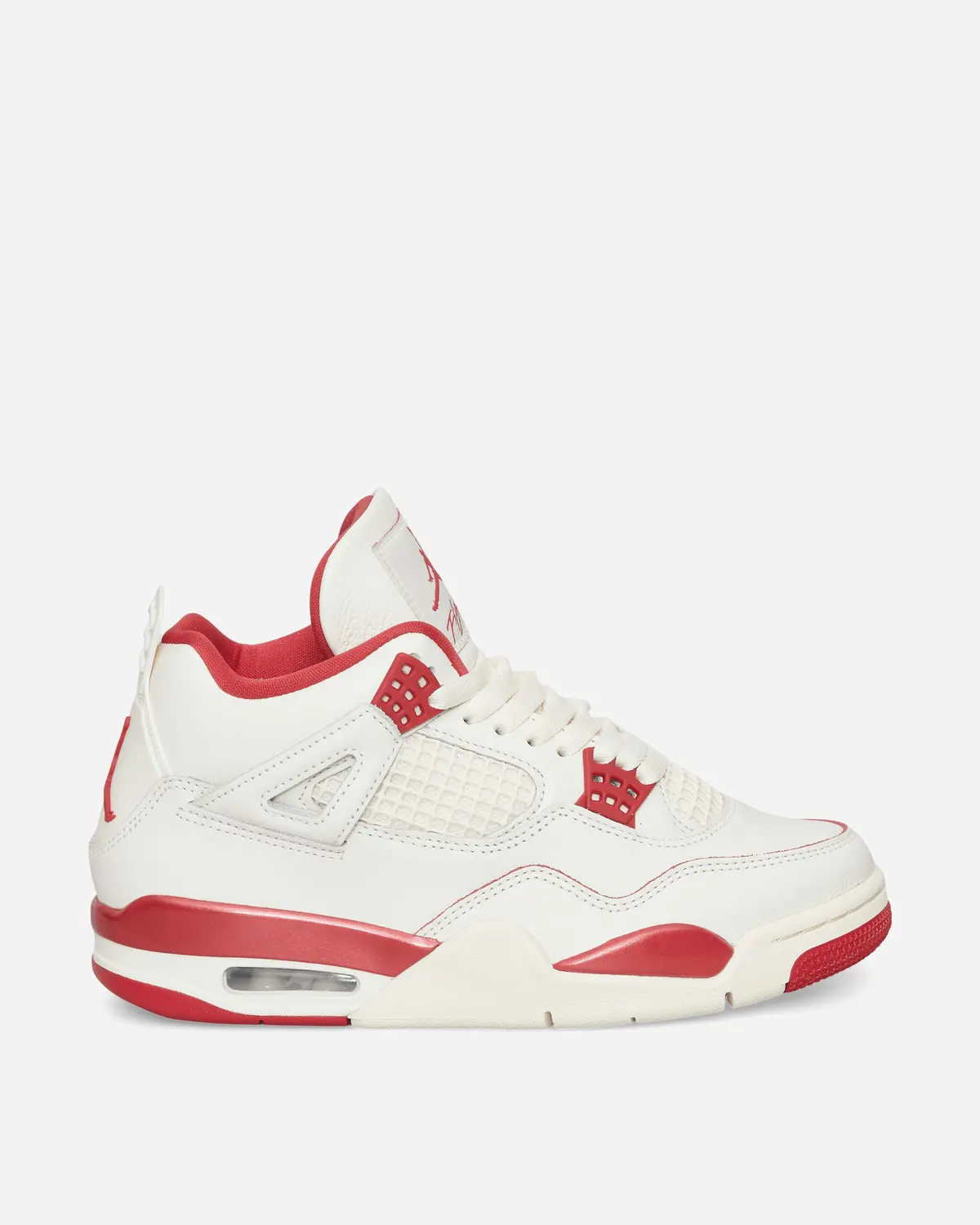 Women's Air Jordan 4 Sneakers Pale Ivory / Tough Red 1