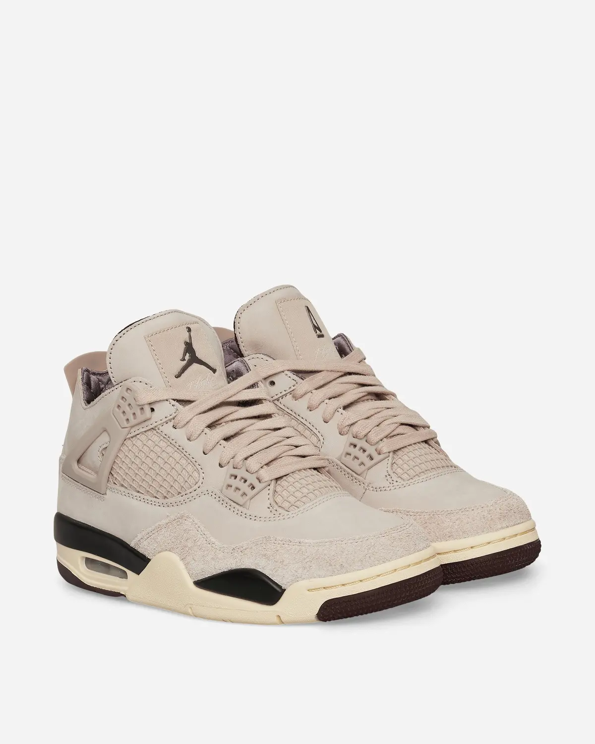 Women's A Ma Maniére Air Jordan 4 Sneakers Fossil Stone / Metallic Pewter 3