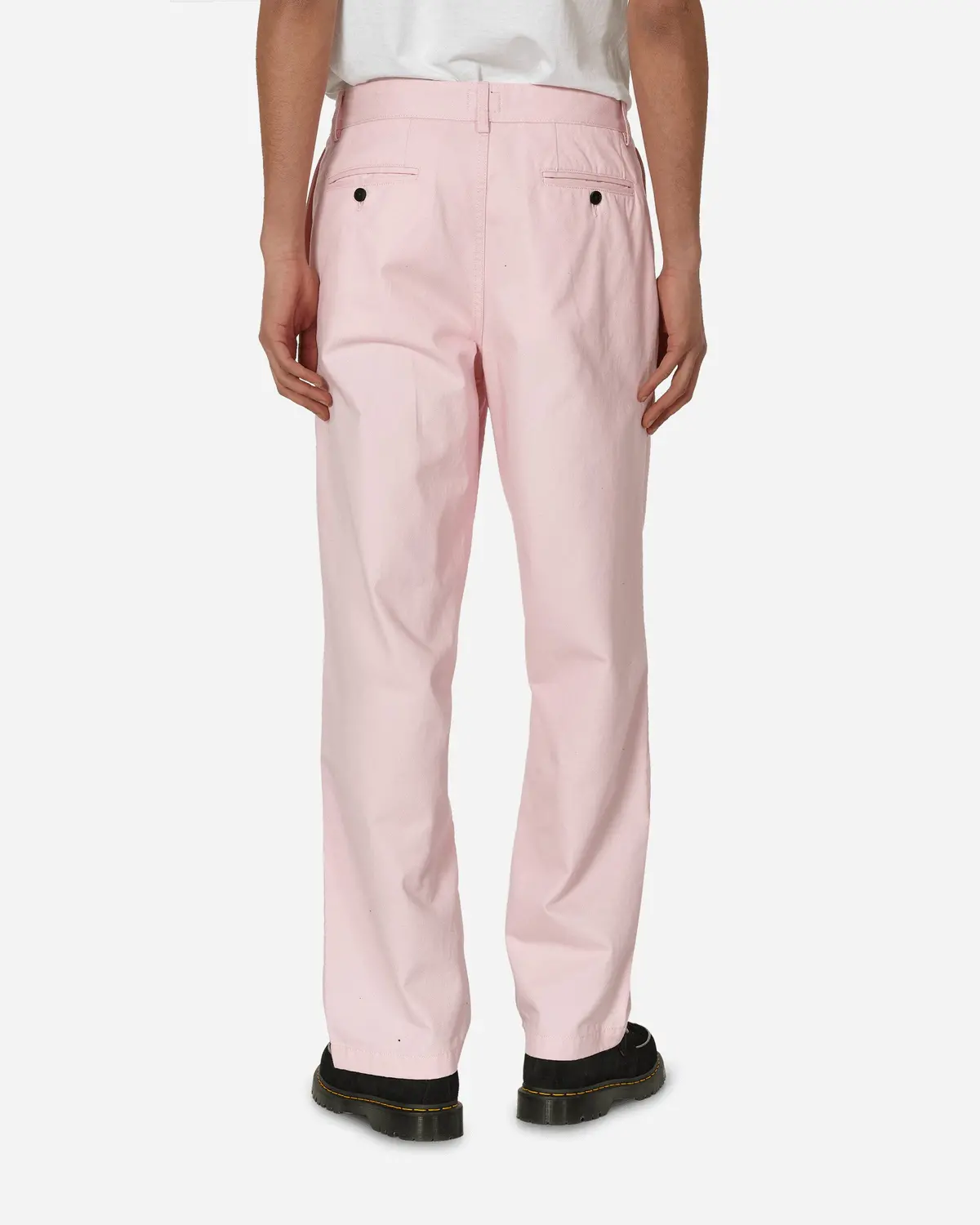 Twill Double-Pleat Pants Pink 3