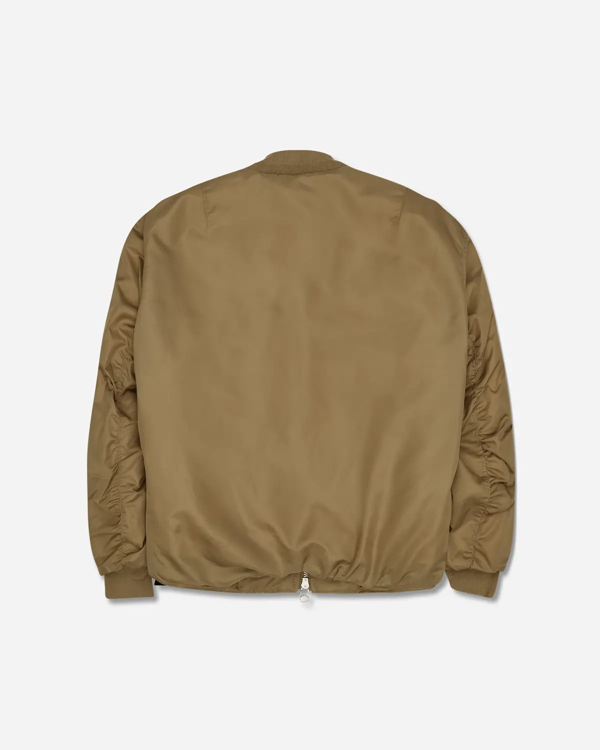 Men's Minimal Bomber Jacket Beige 2