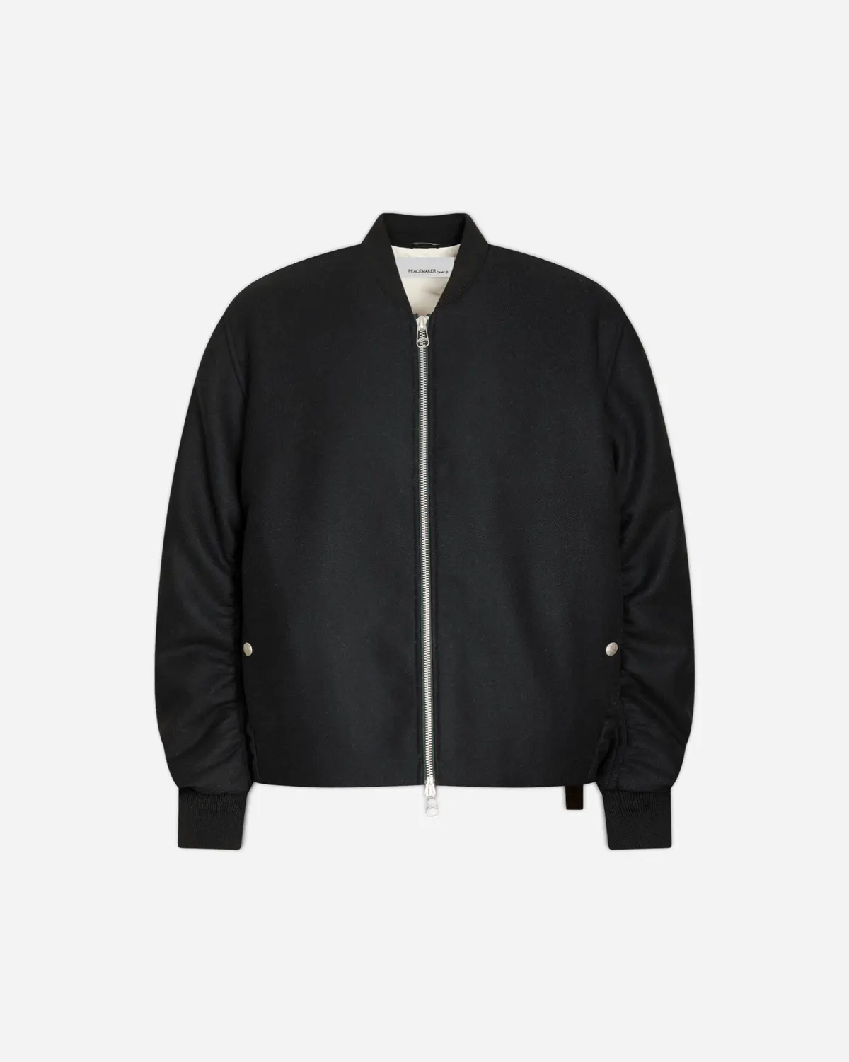 Men's Minimal Bomber Jacket Black 1