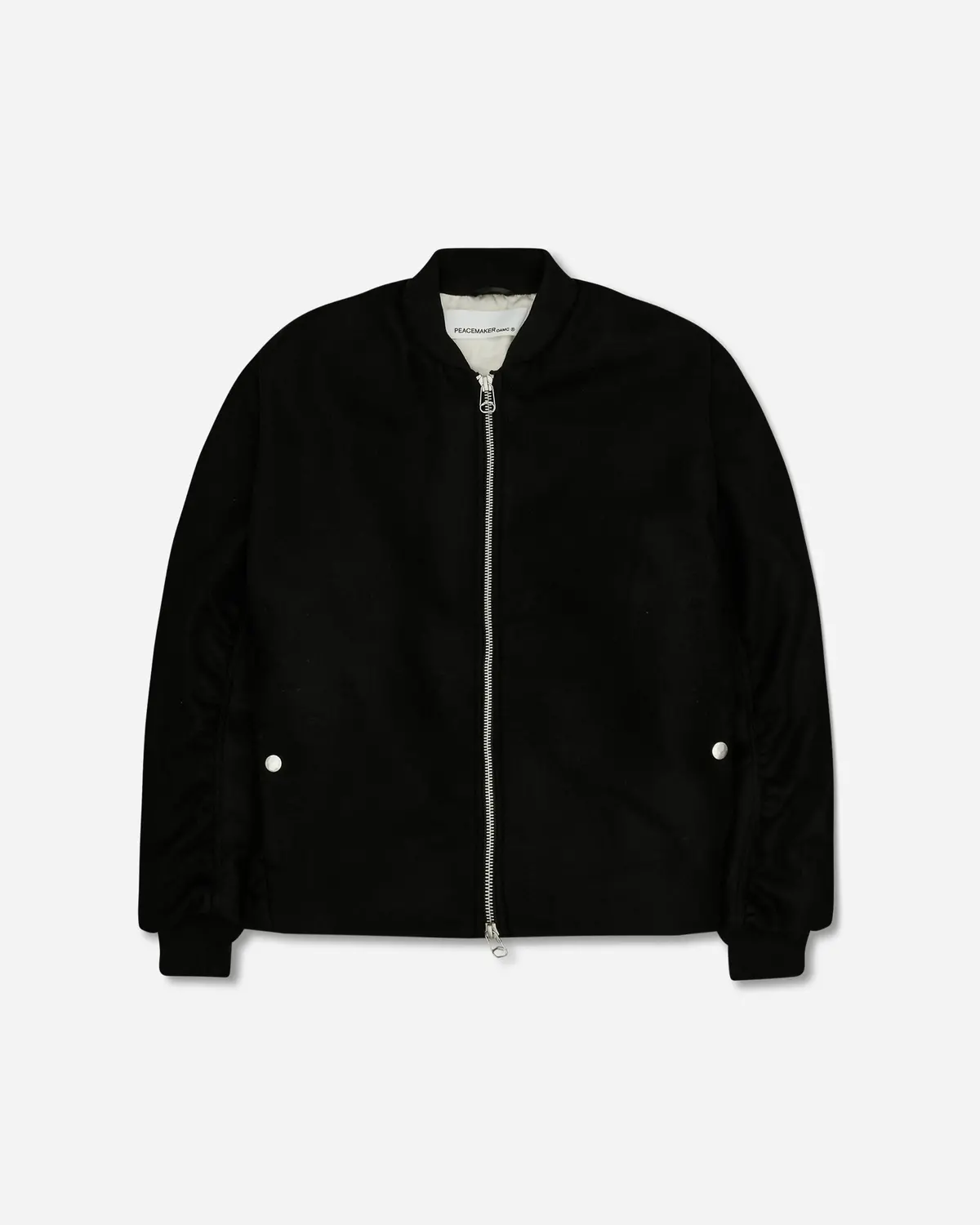 Men's Minimal Bomber Jacket Black 1
