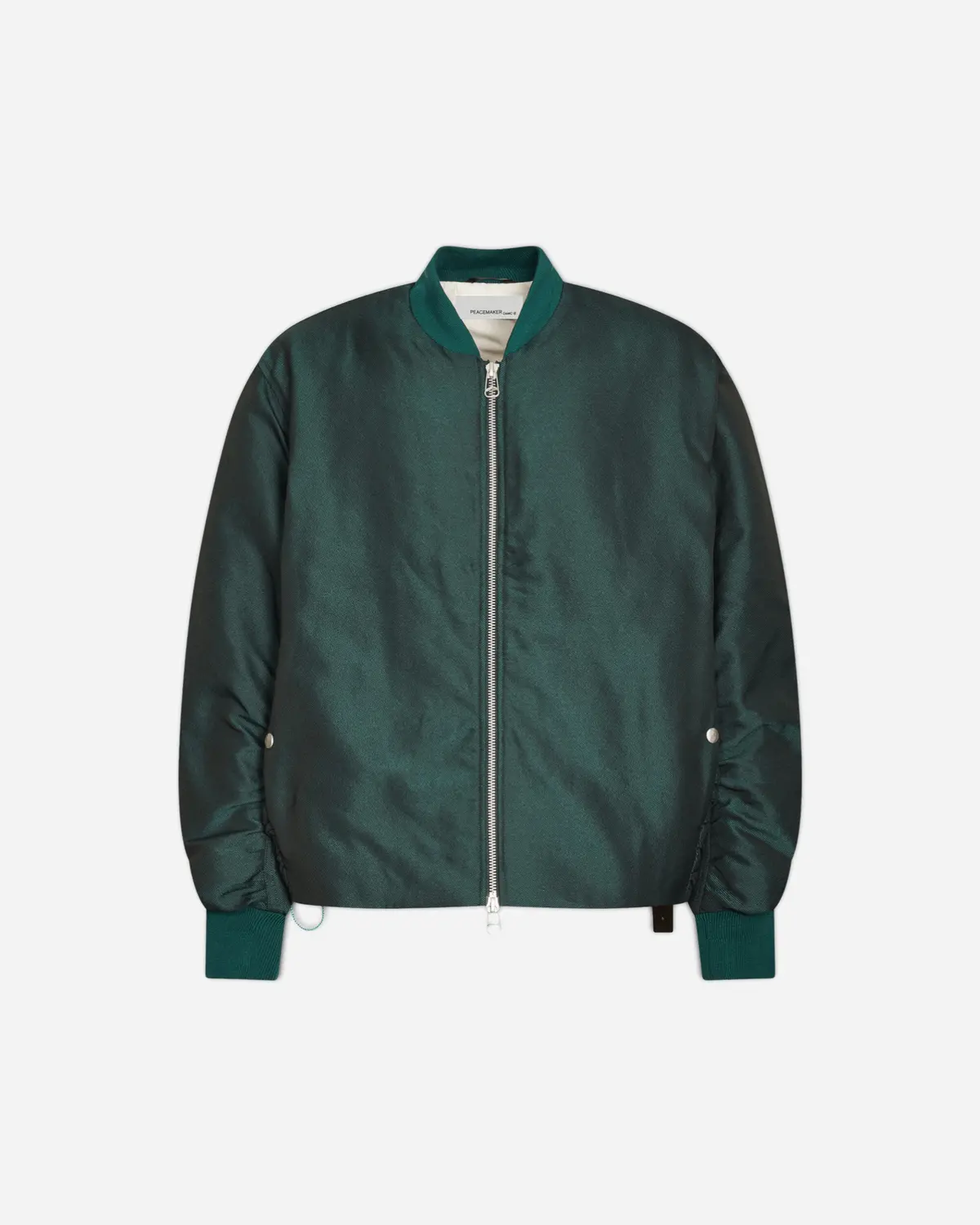 Men's Minimal Bomber Jacket Dark Green 1
