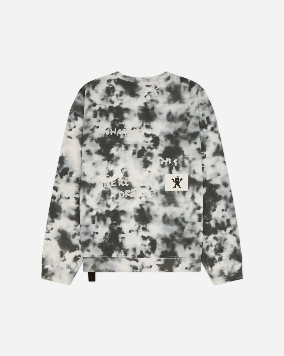 Men's Loose Fit Crewneck Sweatshirt Black Camo 2