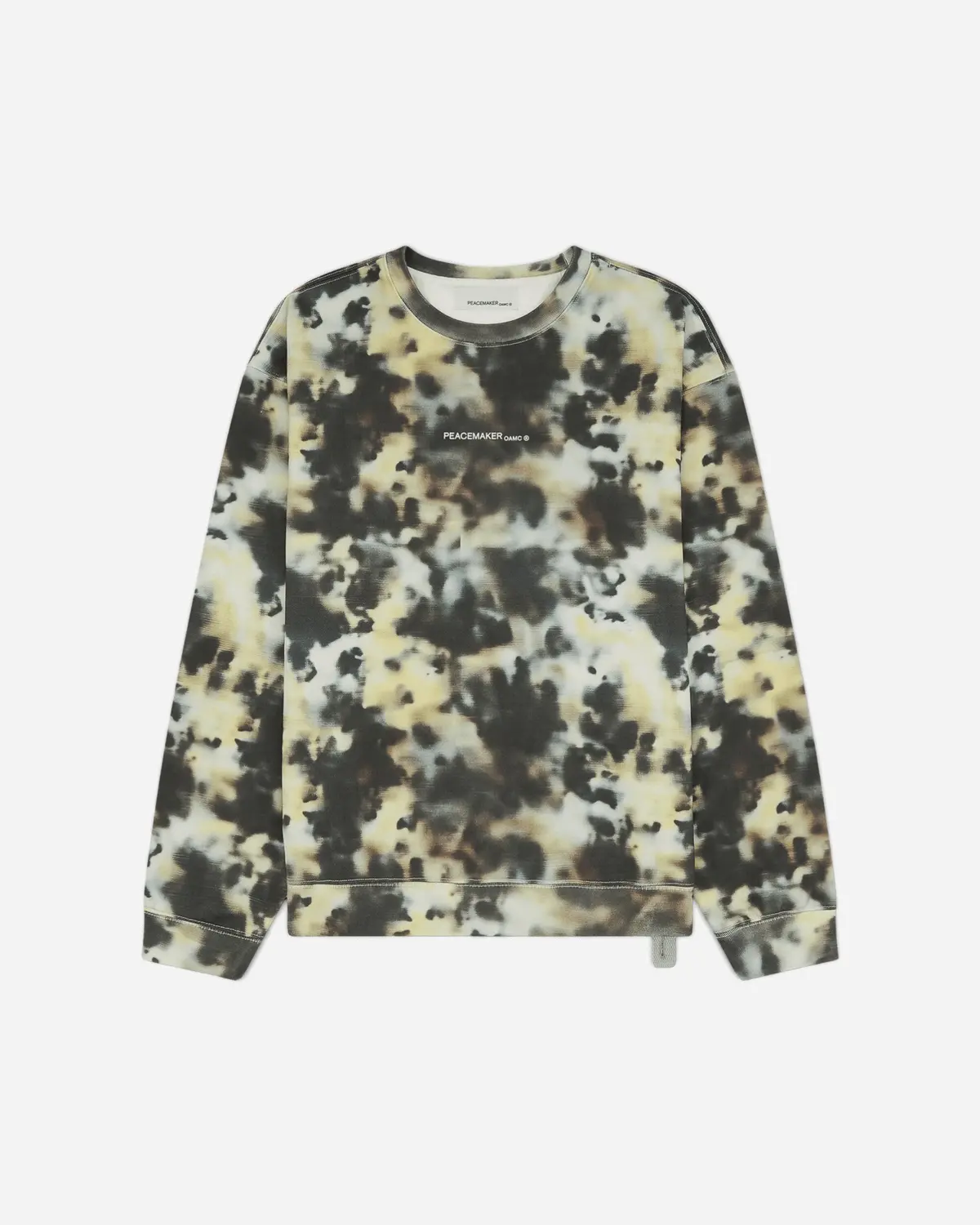 Men's Loose Fit Crewneck Sweatshirt Military Camo 1