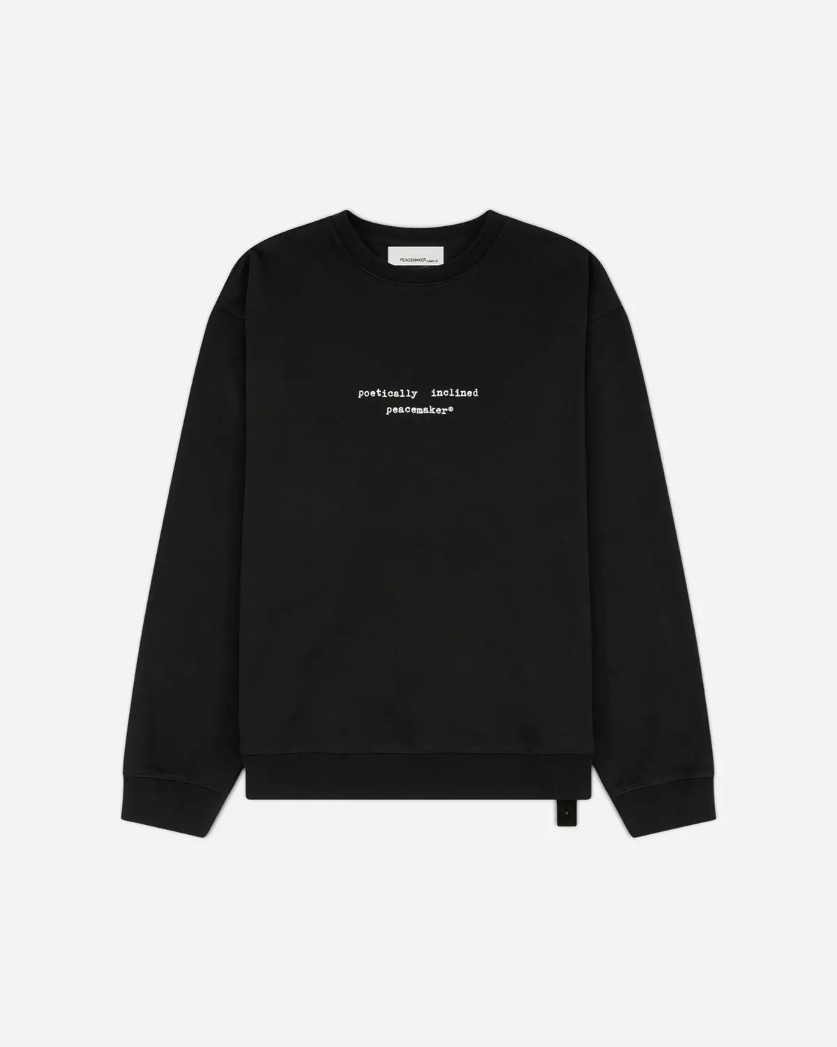 Men's Landart 02 Print Loose Fit Crewneck Sweatshirt Black 1