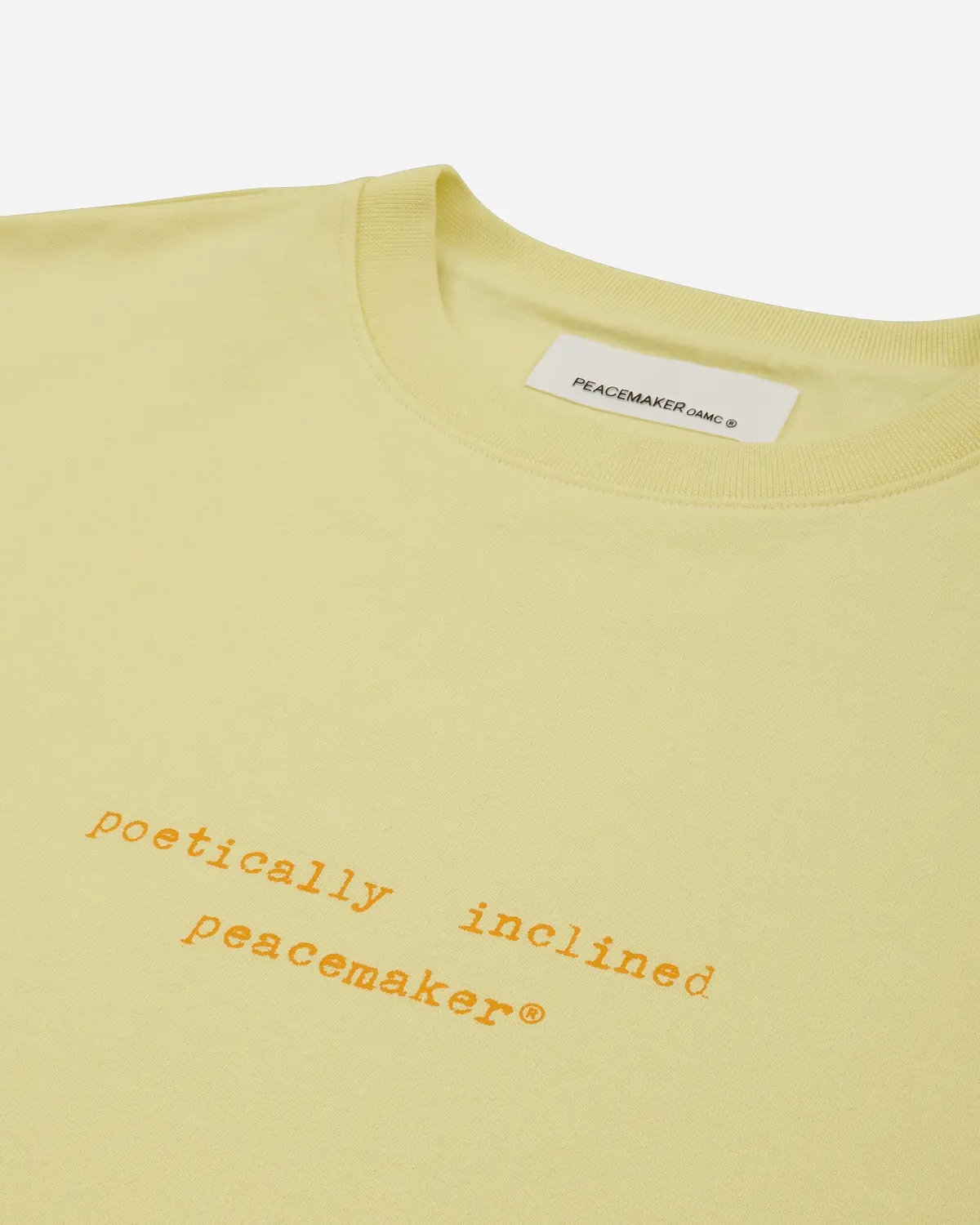 Men's Landart 02 Print Loose Fit Crewneck Sweatshirt Light Yellow 3