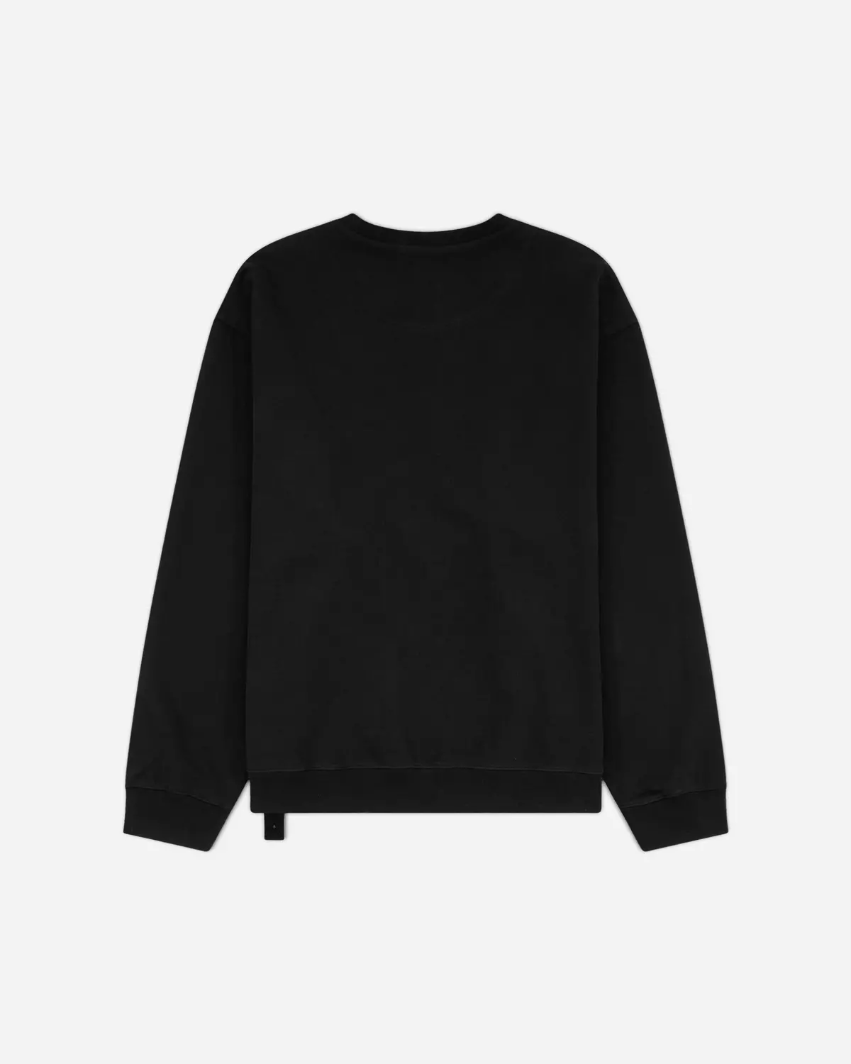Men's Smile Print Print Loose Fit Crewneck Sweatshirt Black 2