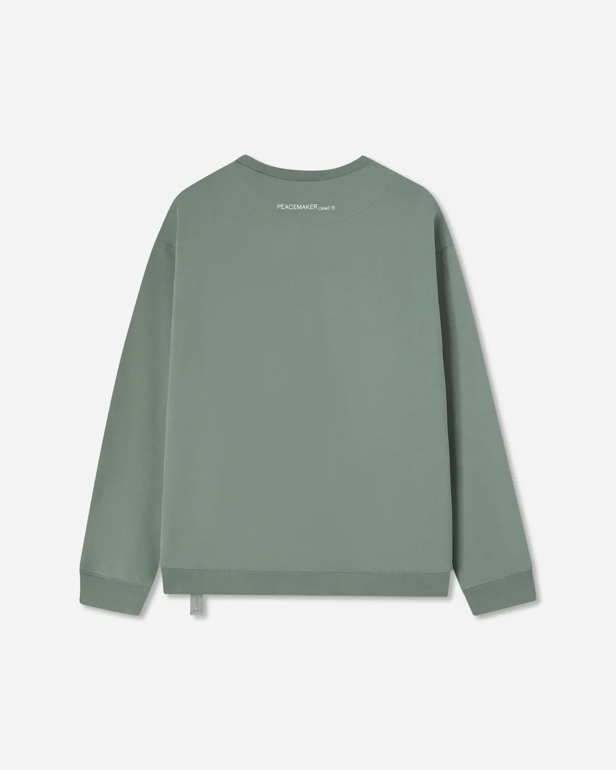 Men's Bird Loose Fit Crewneck Sweatshirt Sage Green 2
