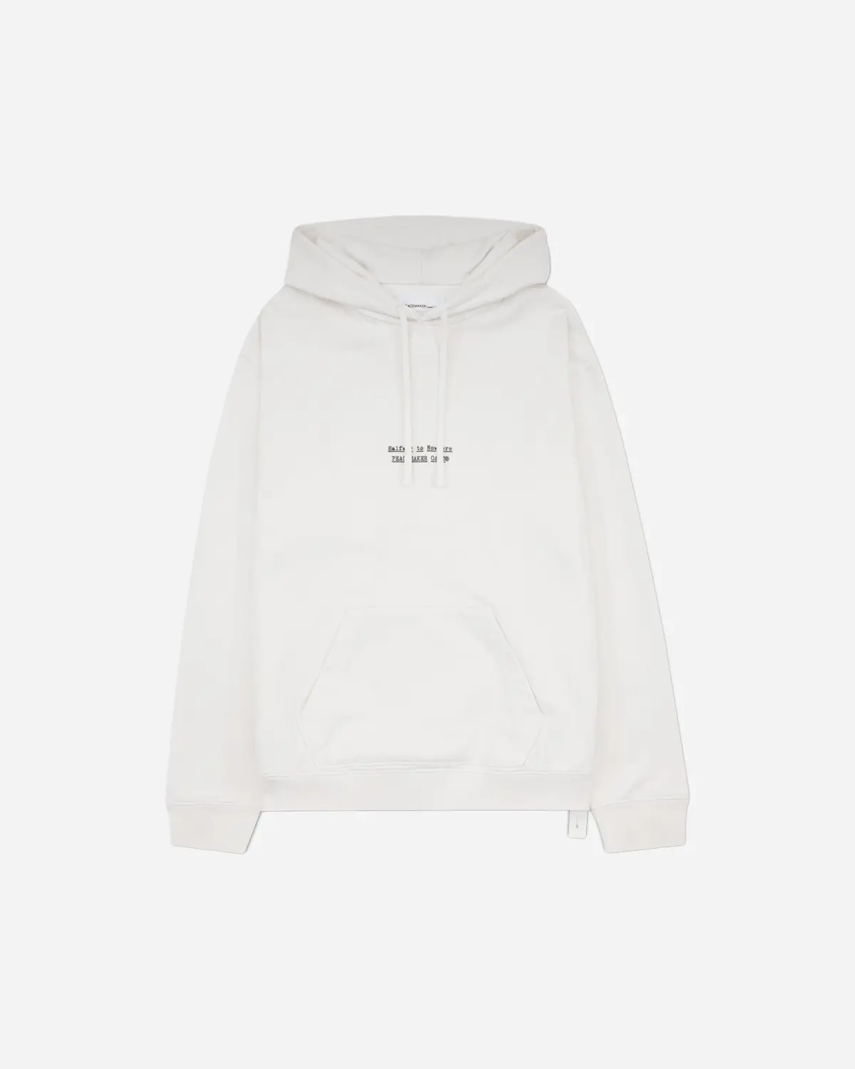 Men's Flower Print Hoodie White 1