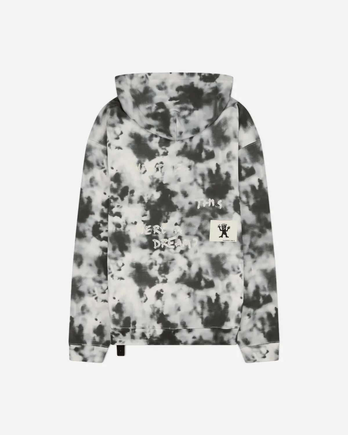 Men's Loose Fit Hoodie Black Camo 2