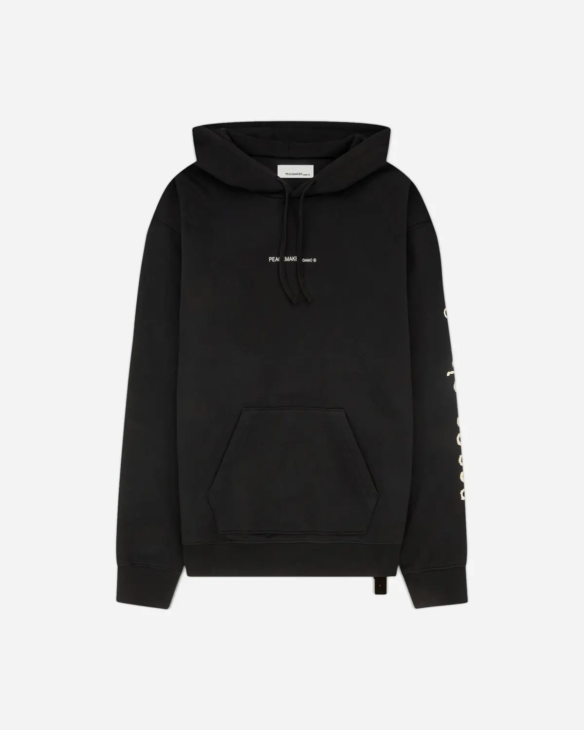 Men's Pigeon Print Loose Fit Hoodie Black 1