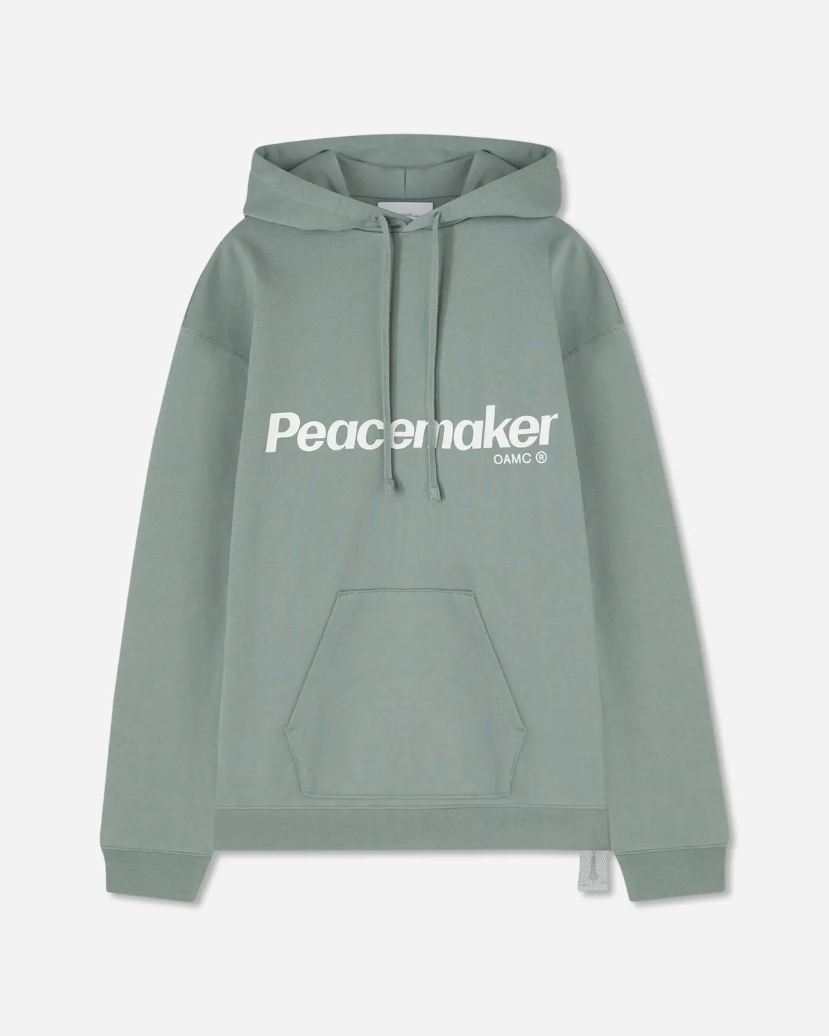 Men's Flower Loose Fit Hoodie Sage Green 1