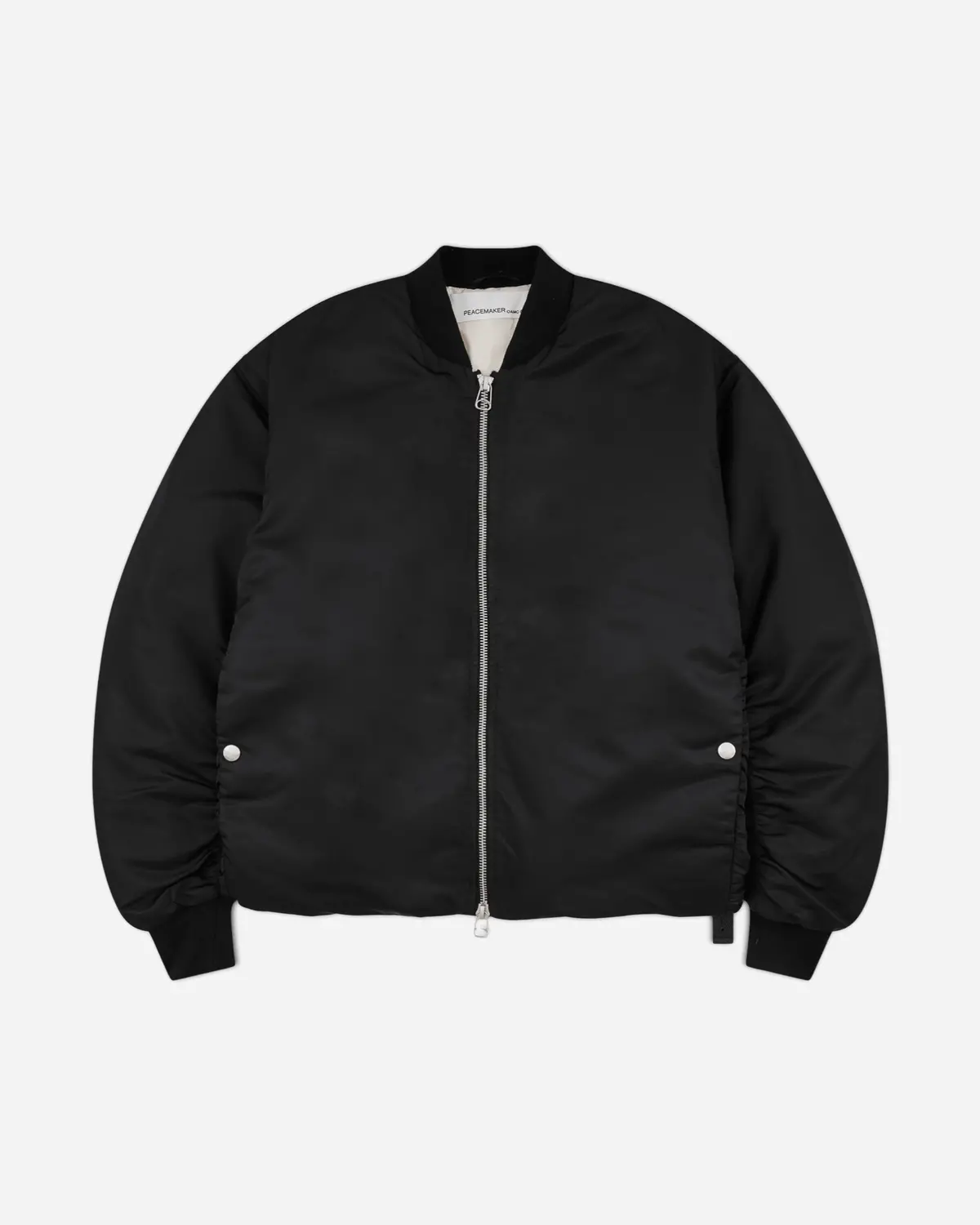 Men's Minimal Bomber Jacket Black 1