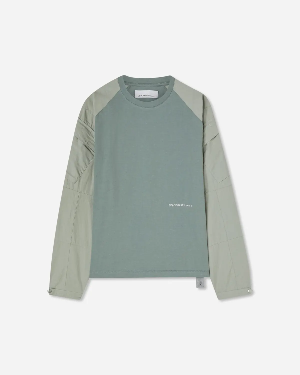 Men's Cargo Longsleeve T-Shirt Sage Green 1