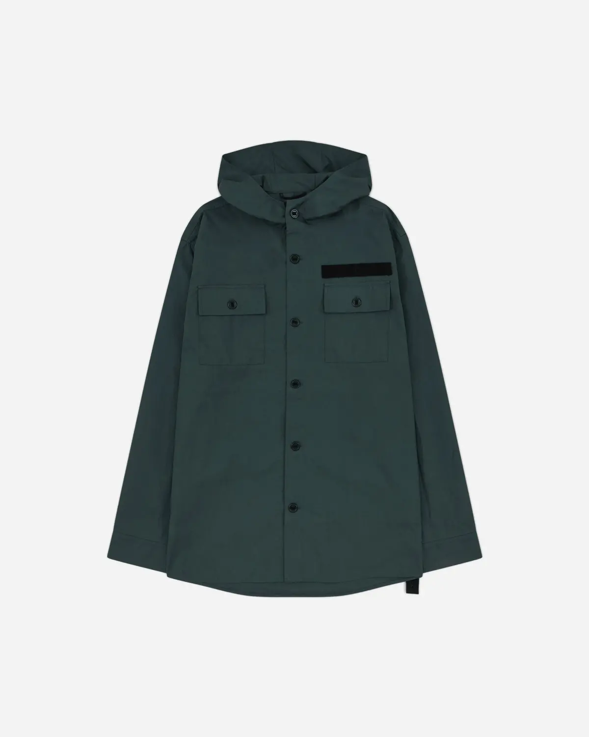 Men's Hooded Shirt Dark Green 1