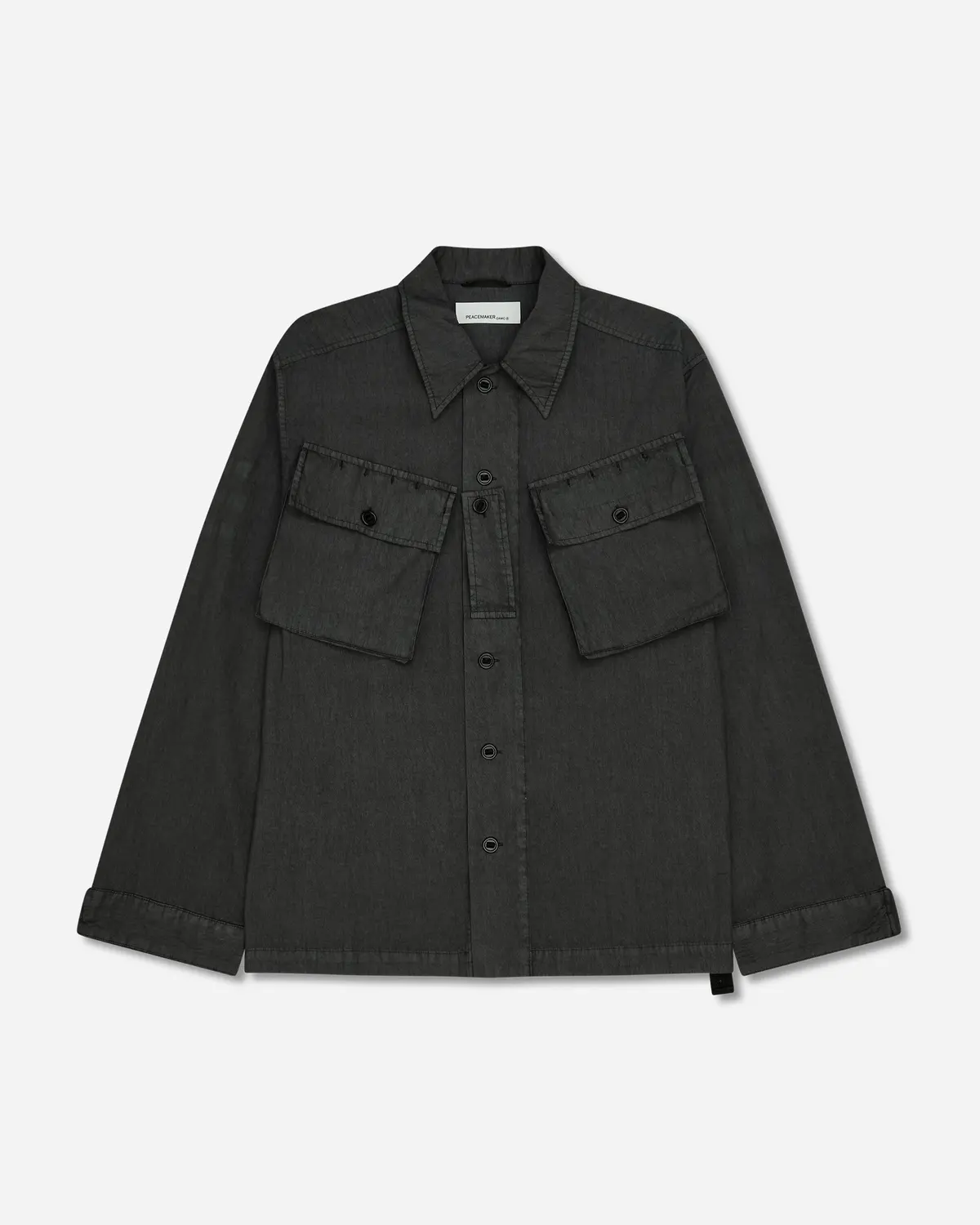 Men's Military Cargo Shirt Black 1