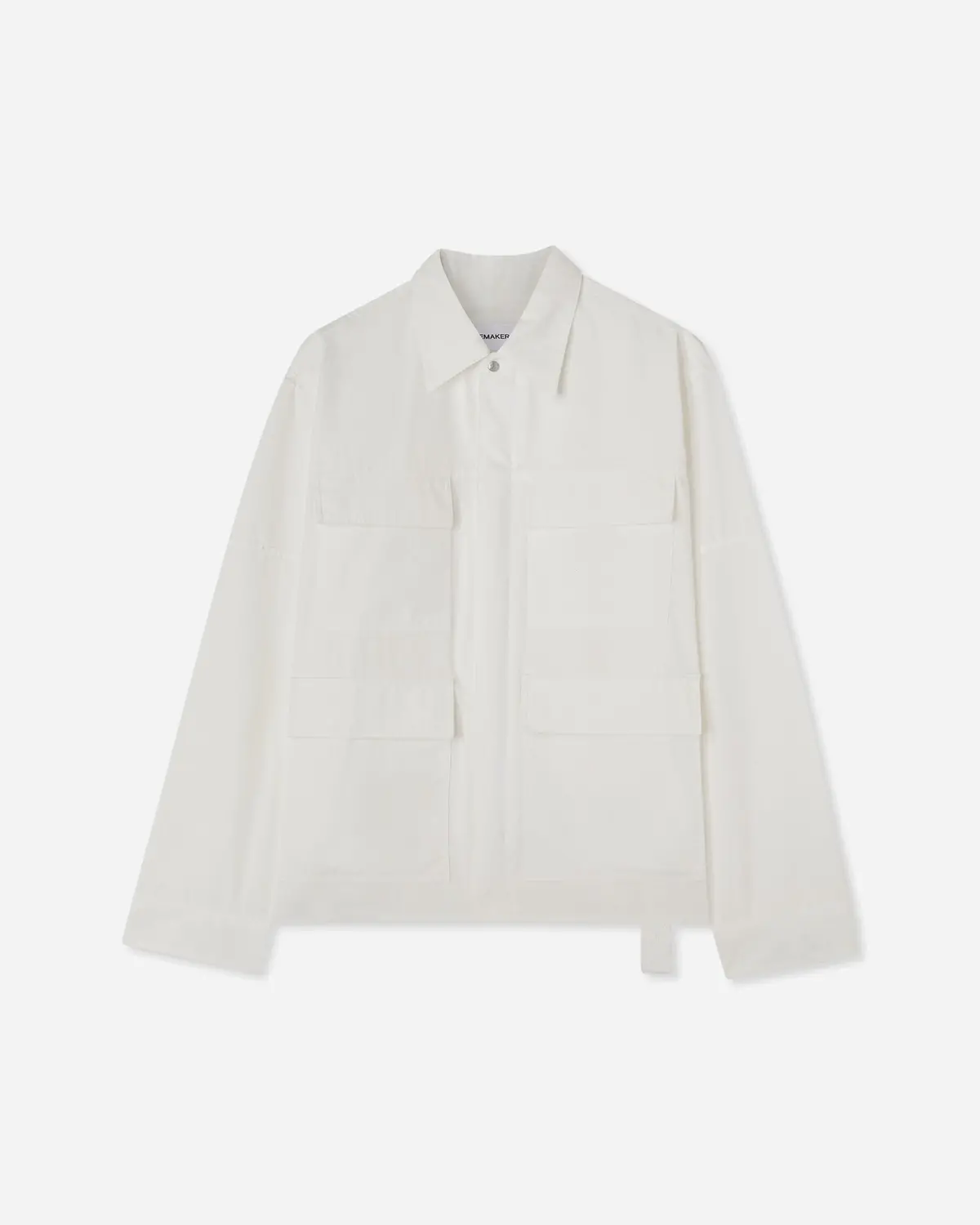 Men's Pocket Loose Shirt Snow White 1