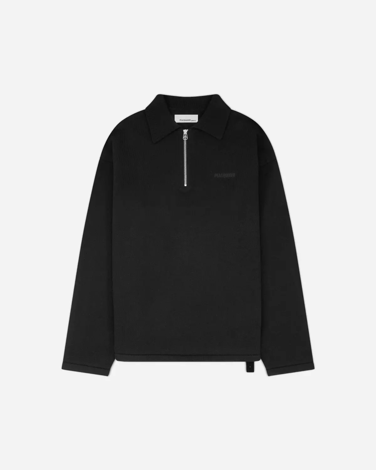 Men's Knit Polo Black 1