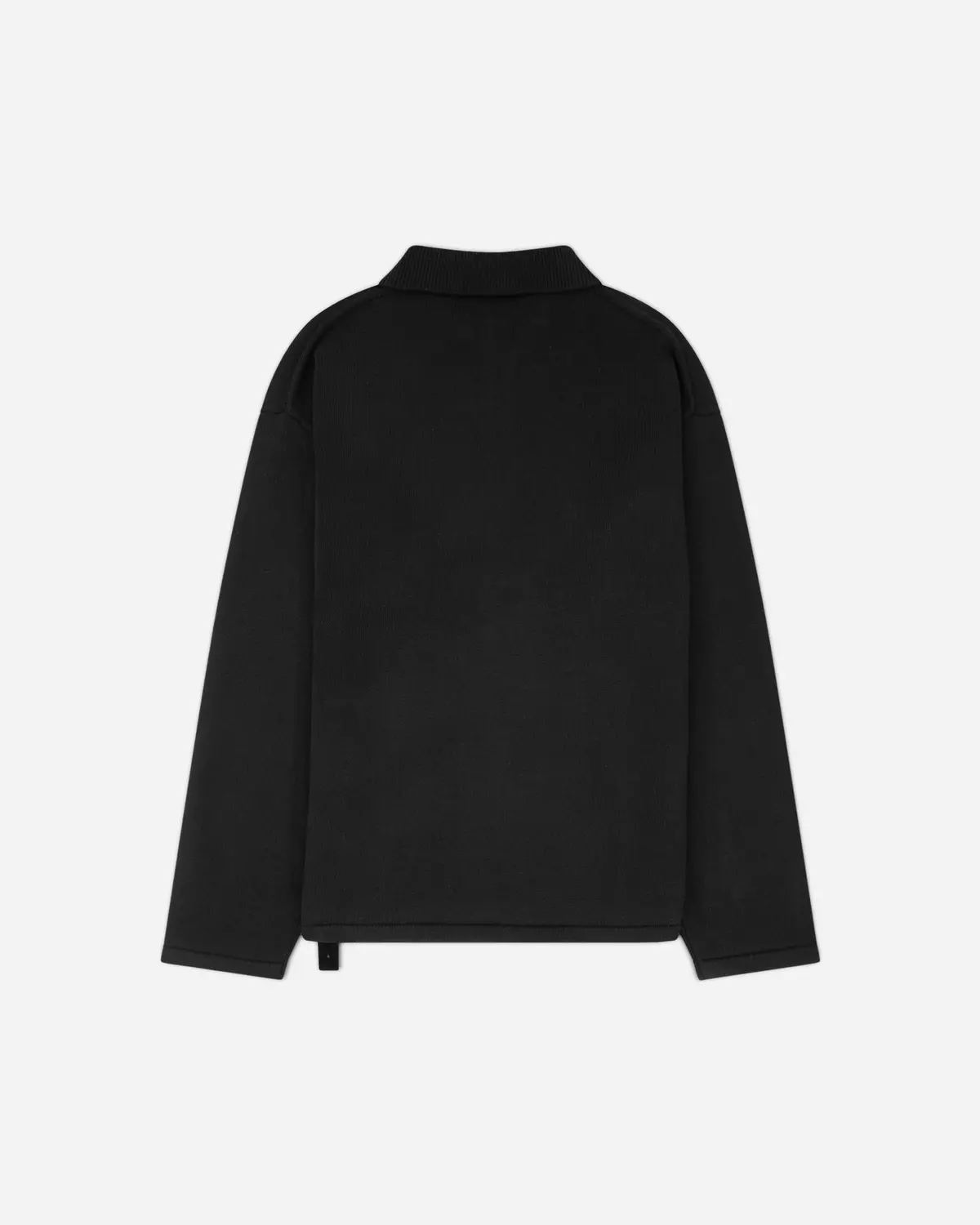Men's Knit Polo Black 2