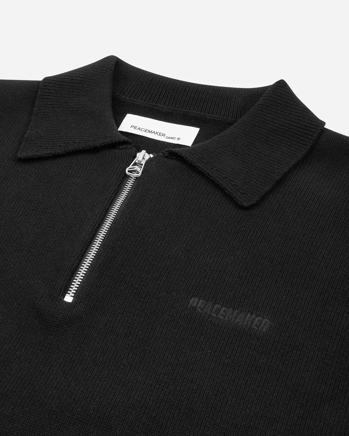 Men's Knit Polo Black 3
