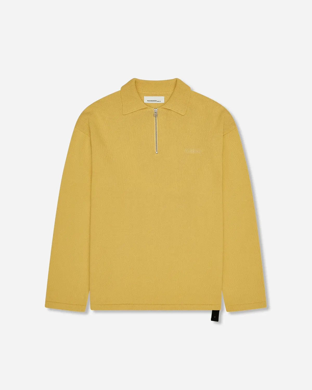 Men's Knit Polo Yellow 1