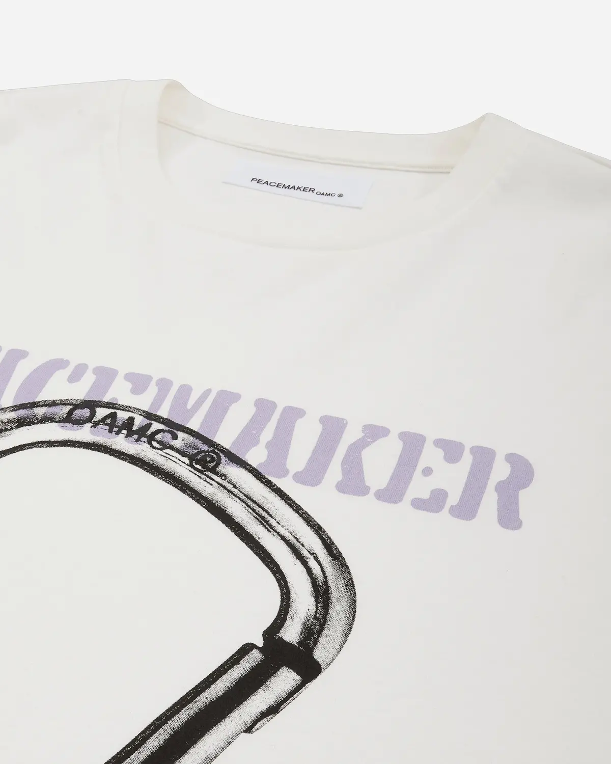 Men's Carabinier Print Loose Fit T-Shirt White 3