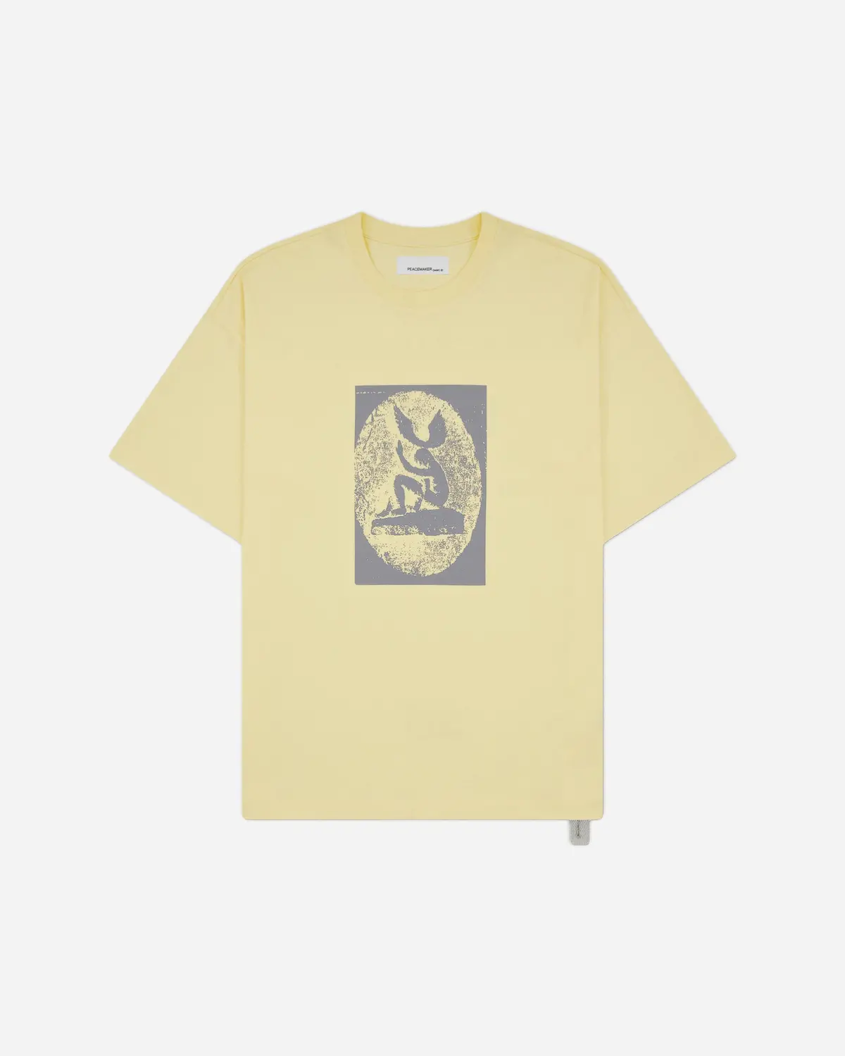Men's Dynamo Print Loose Fit T-Shirt Light Yellow 1