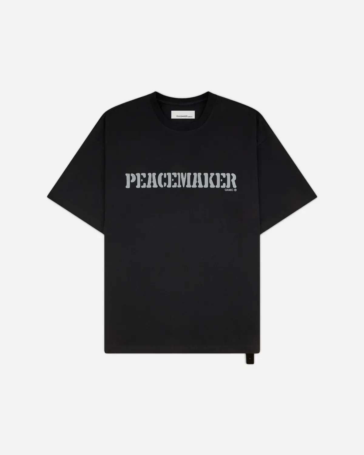 Men's Flowerred Print Loose Fit T-Shirt Black 1