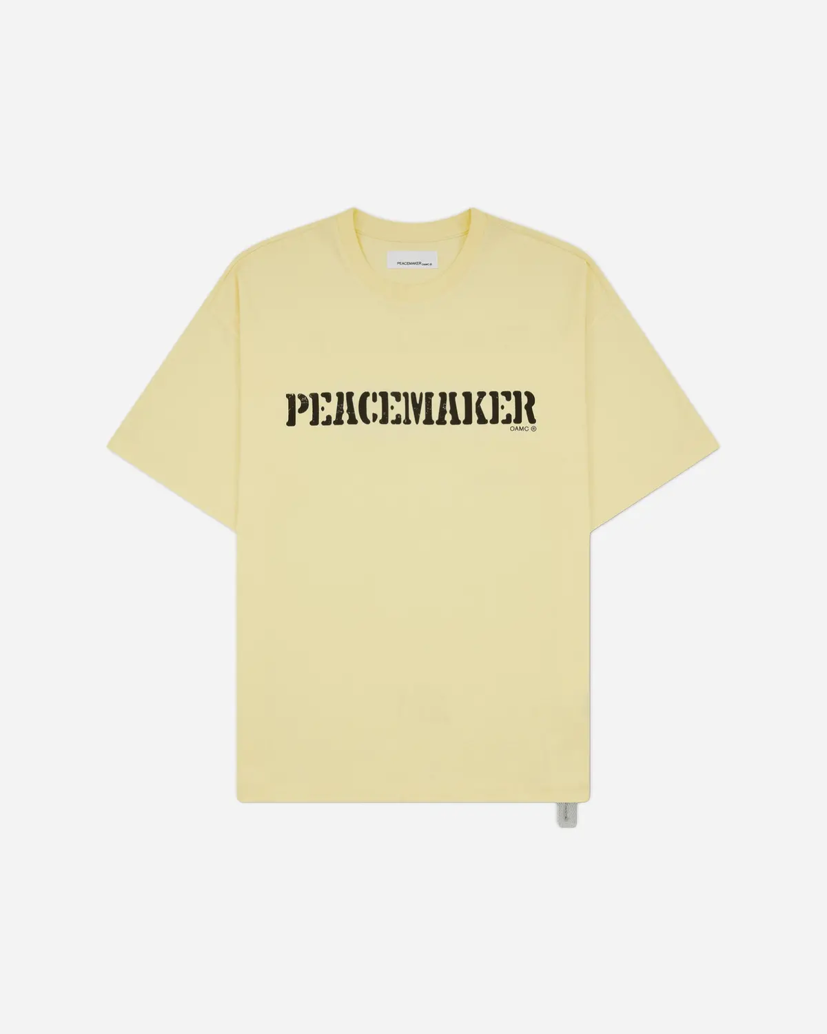 Men's Flowerred Print Loose Fit T-Shirt Light Yellow 1