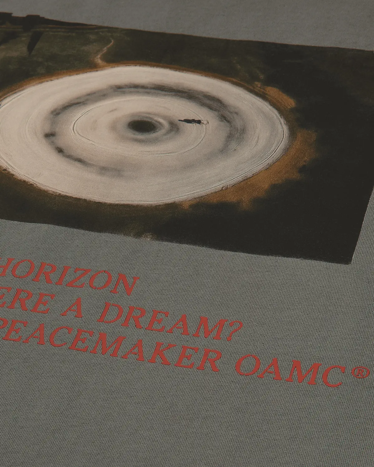Men's Landart 03 Print Loose Fit T-Shirt Gray 3
