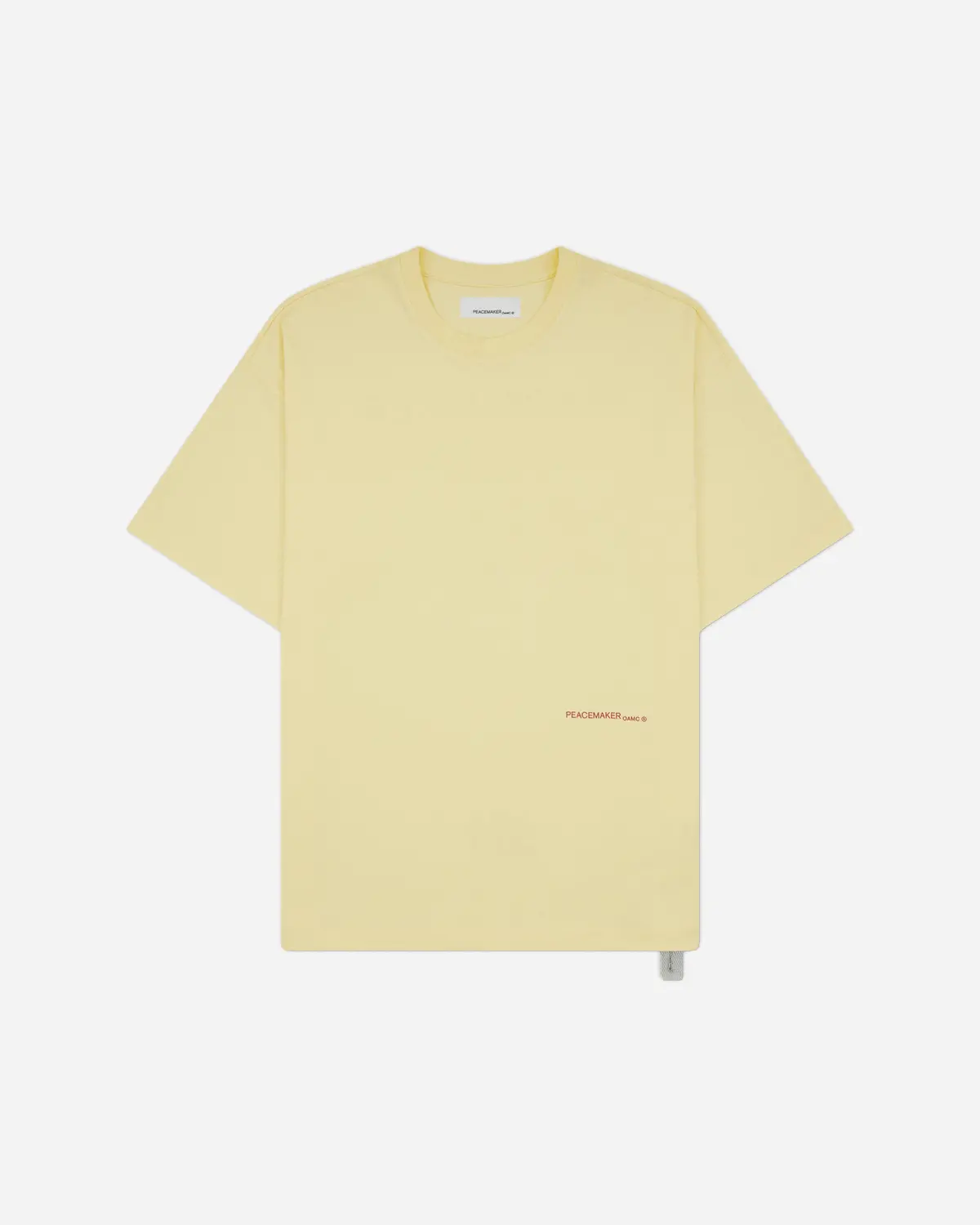 Men's Languages Print Loose Fit T-Shirt Light Yellow 1