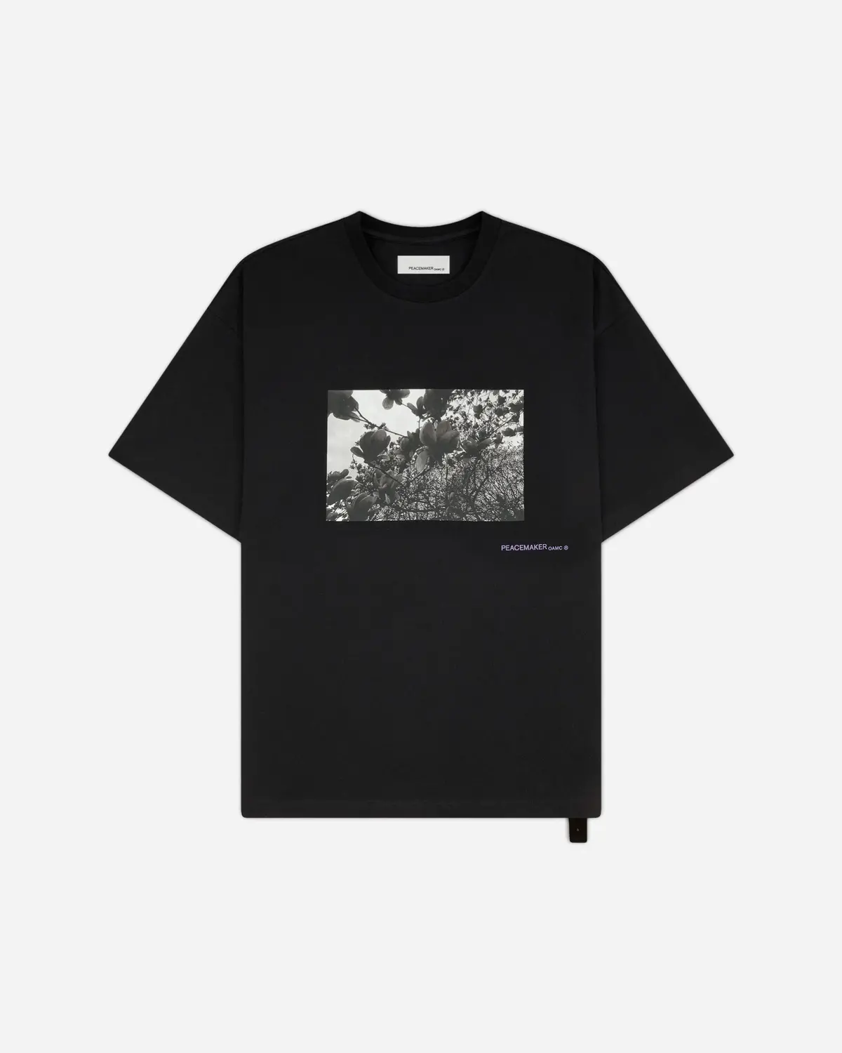 Men's Star Print Loose Fit T-Shirt Black 1