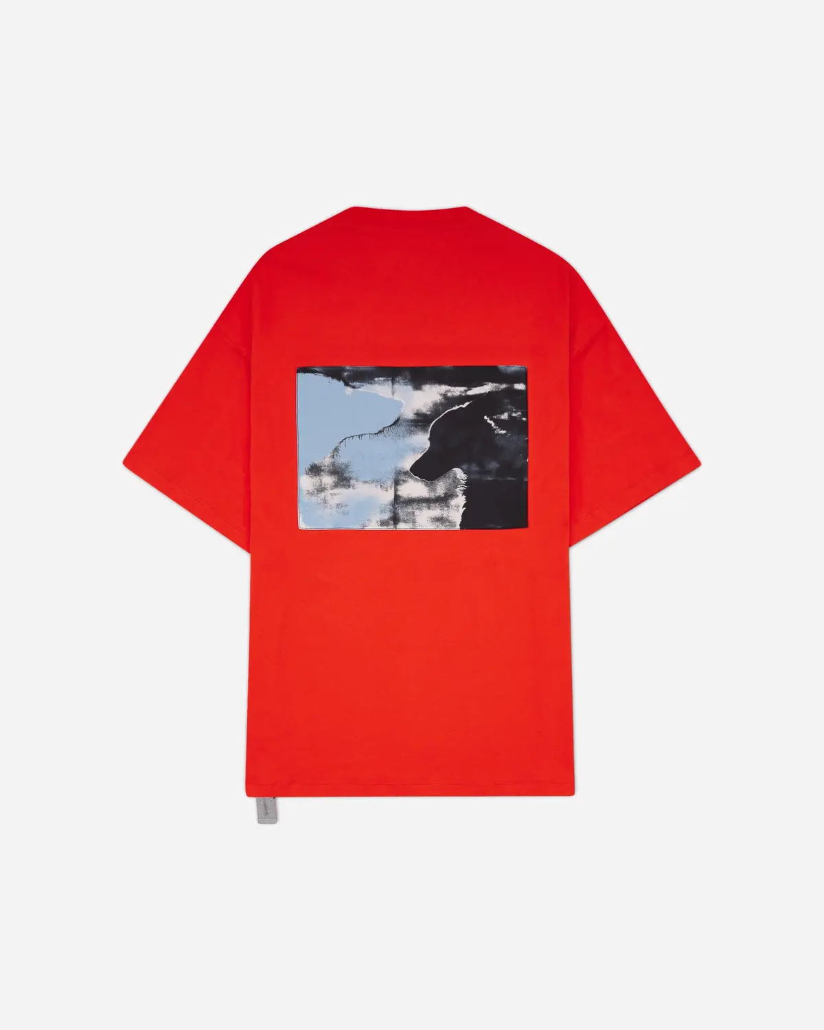 Men's Dogs Print Oversized Fit T-Shirt Red 2