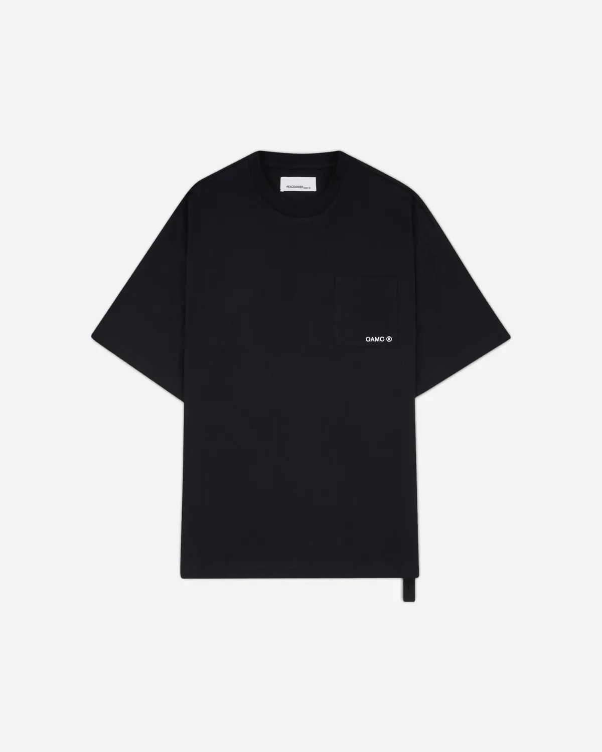 Men's Landscape Print Pocket T-Shirt Black 1