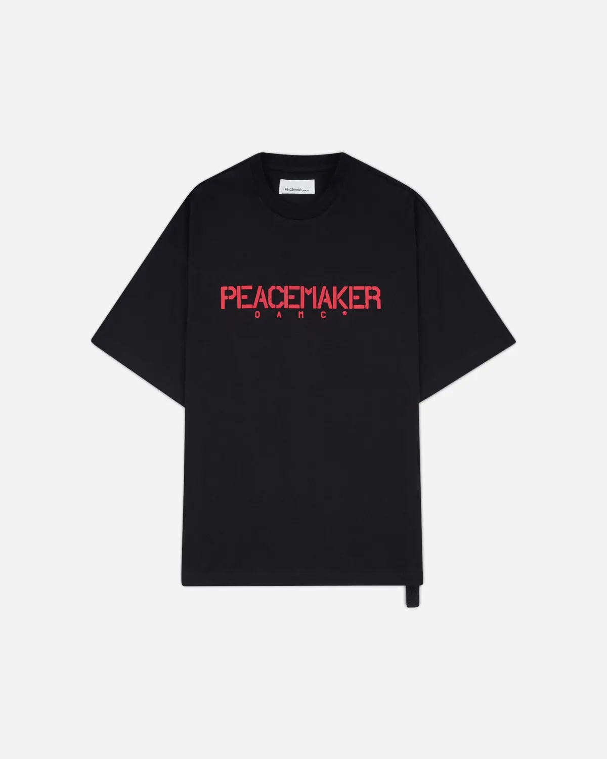 Men's Stencil Print Regular Fit T-Shirt Black 1