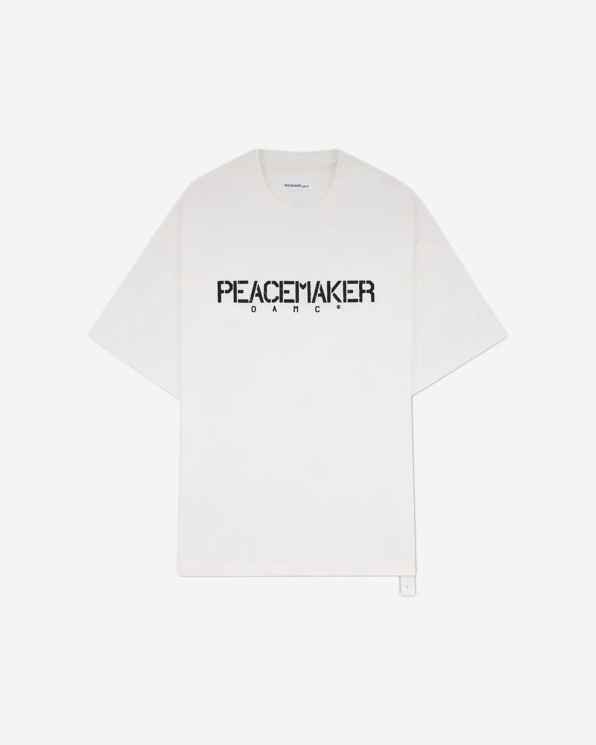 Men's Stencil Print Regular Fit T-Shirt White 1