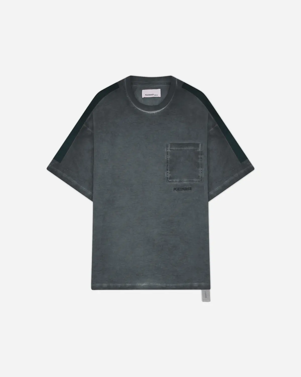 Men's Velcro Applique T-Shirt Light Grey 1