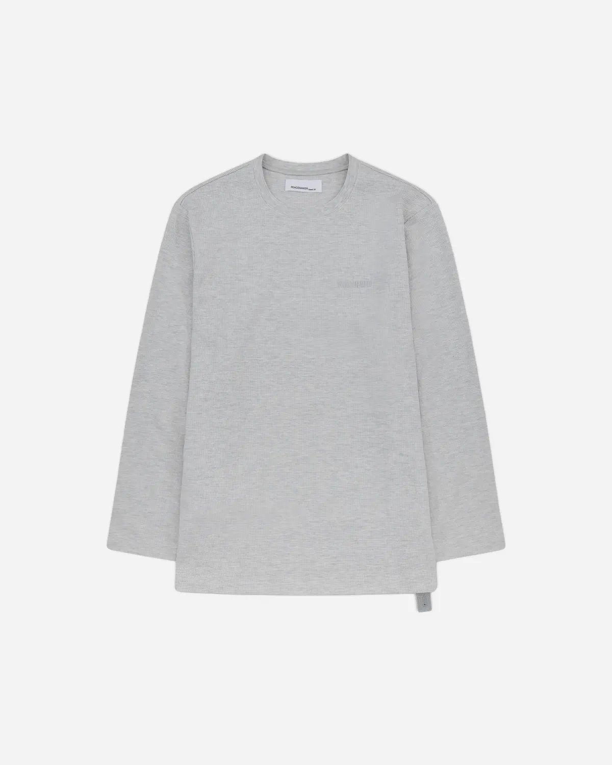 Men's Waffle Longsleeve Top Grey 1