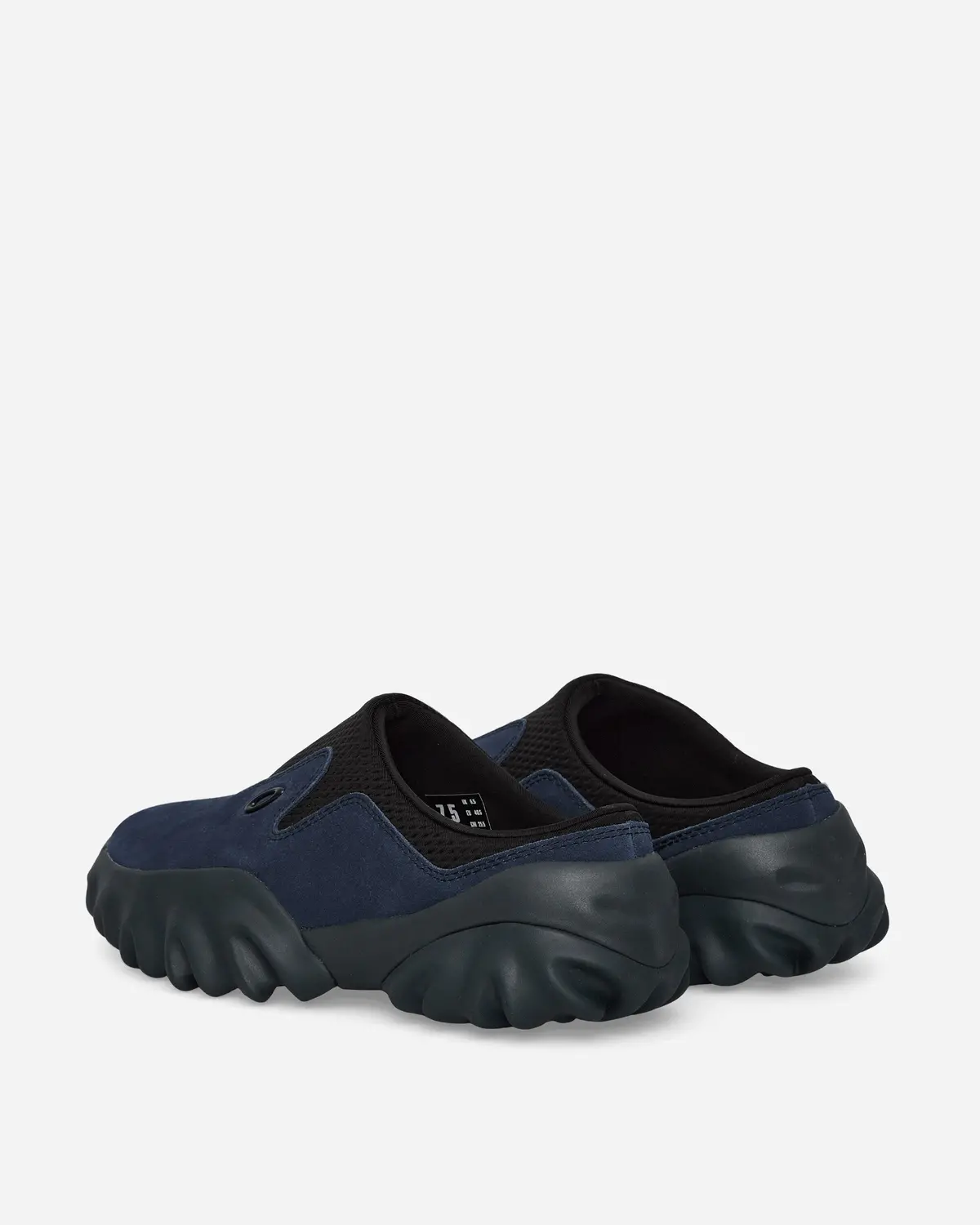 Suede Chop Saw Mules Navy 4