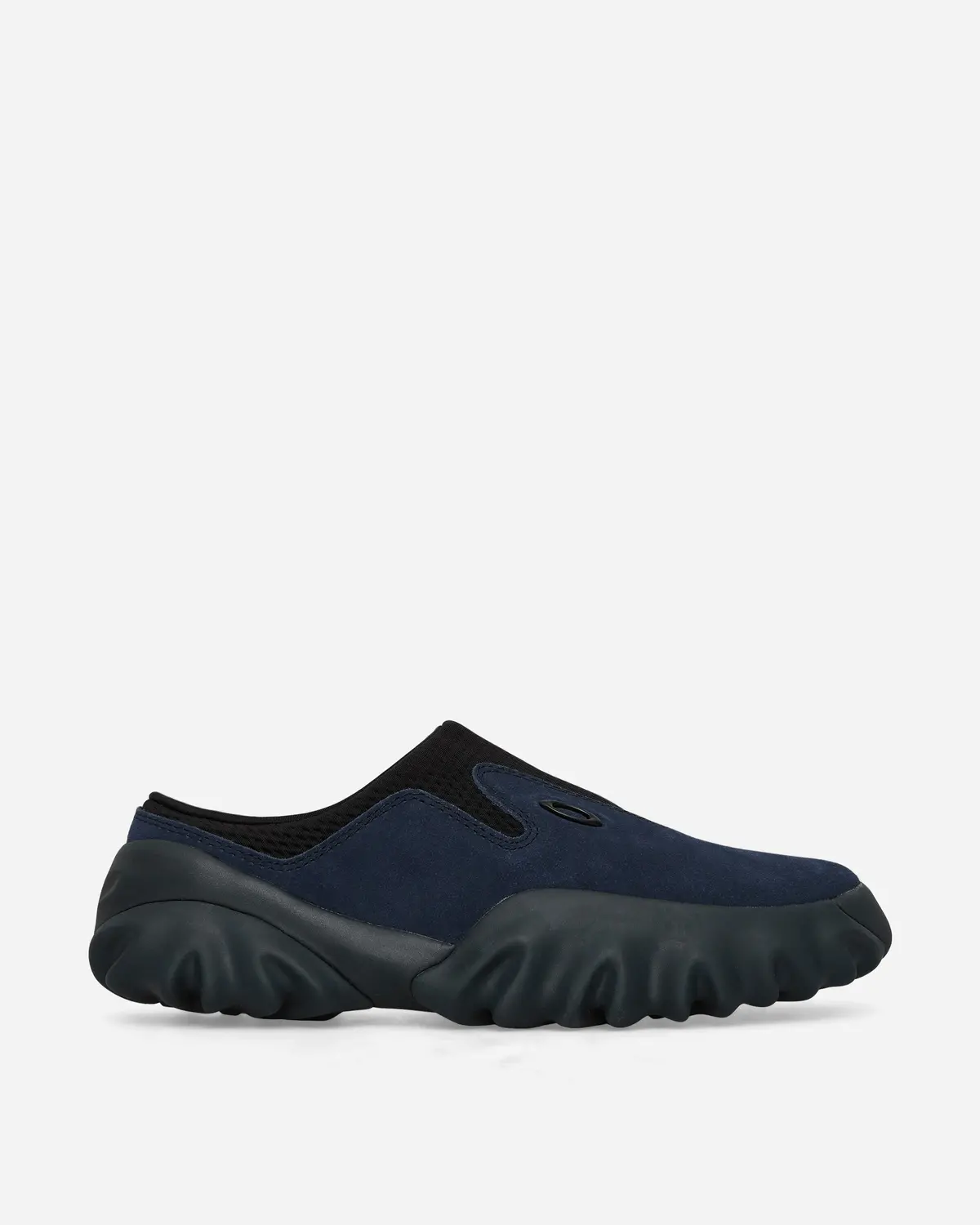 Suede Chop Saw Mules Navy 1
