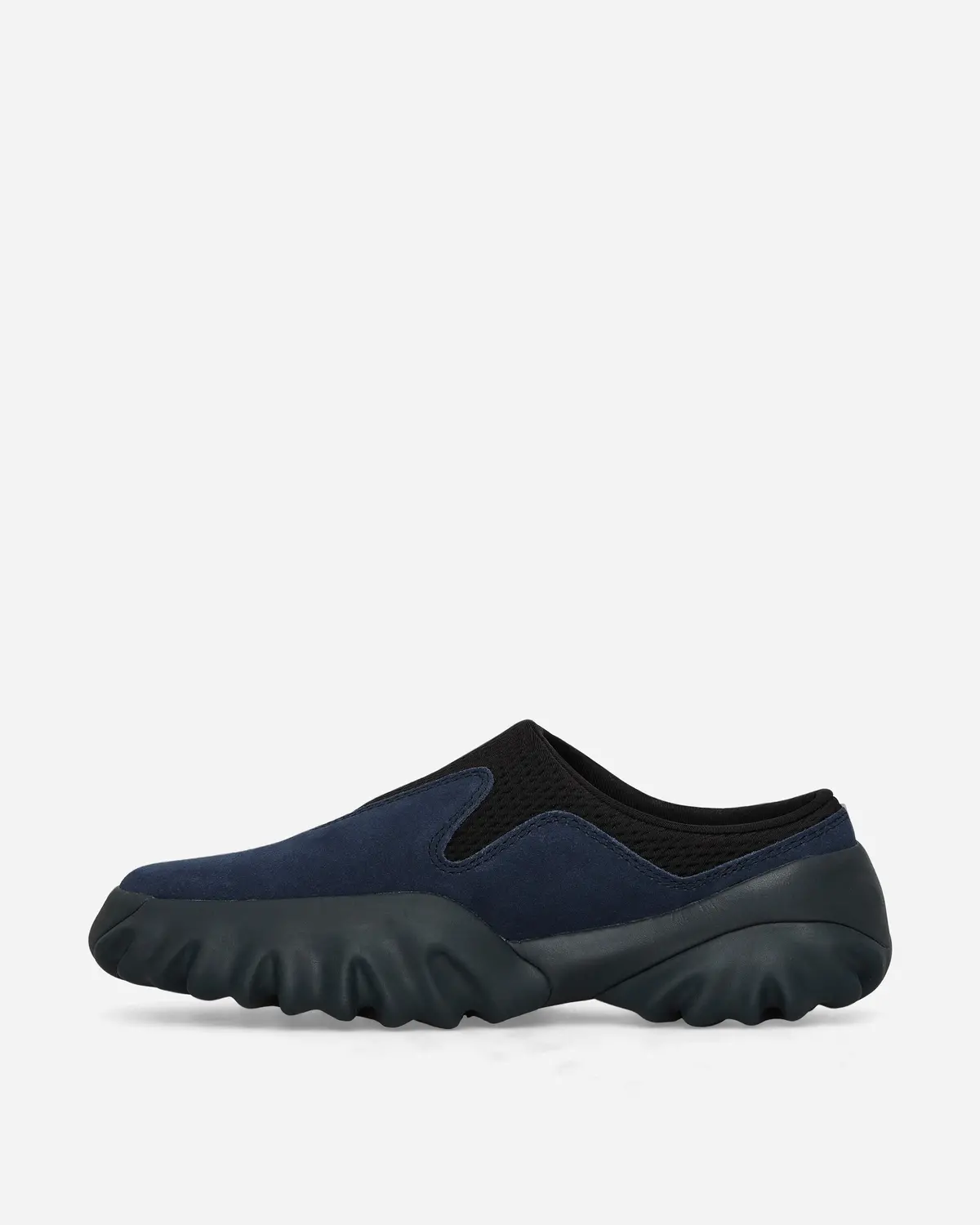 Suede Chop Saw Mules Navy 3