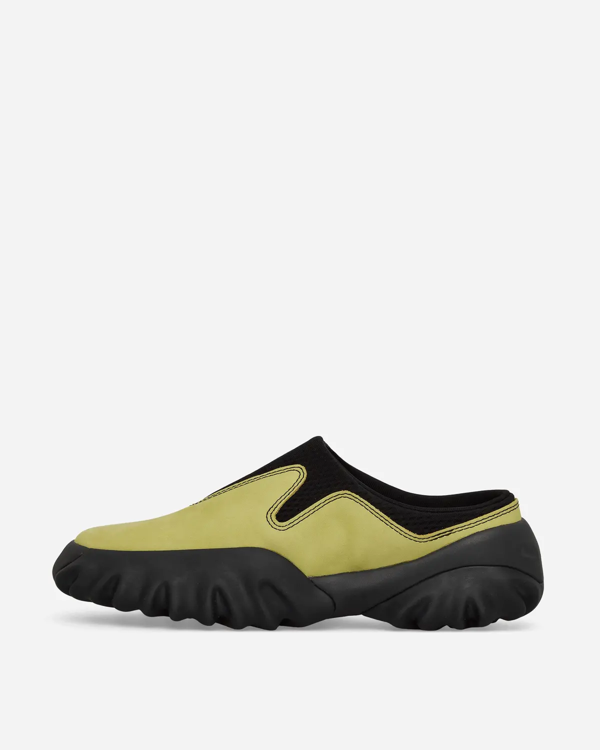 Suede Chop Saw Mules Celery / Black 3