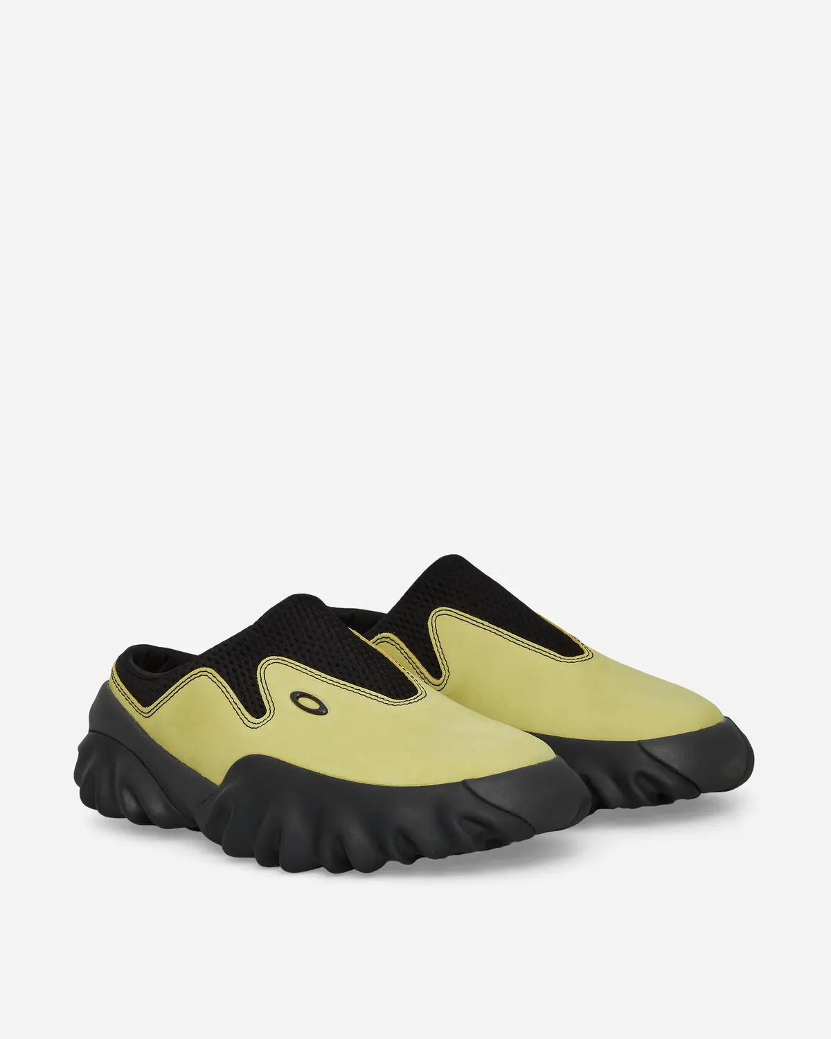 Suede Chop Saw Mules Celery / Black 2