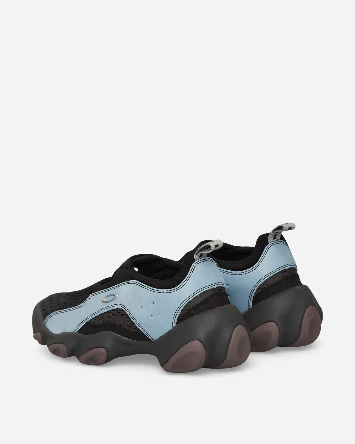 Suede Flesh Sandals Stone Blue 4