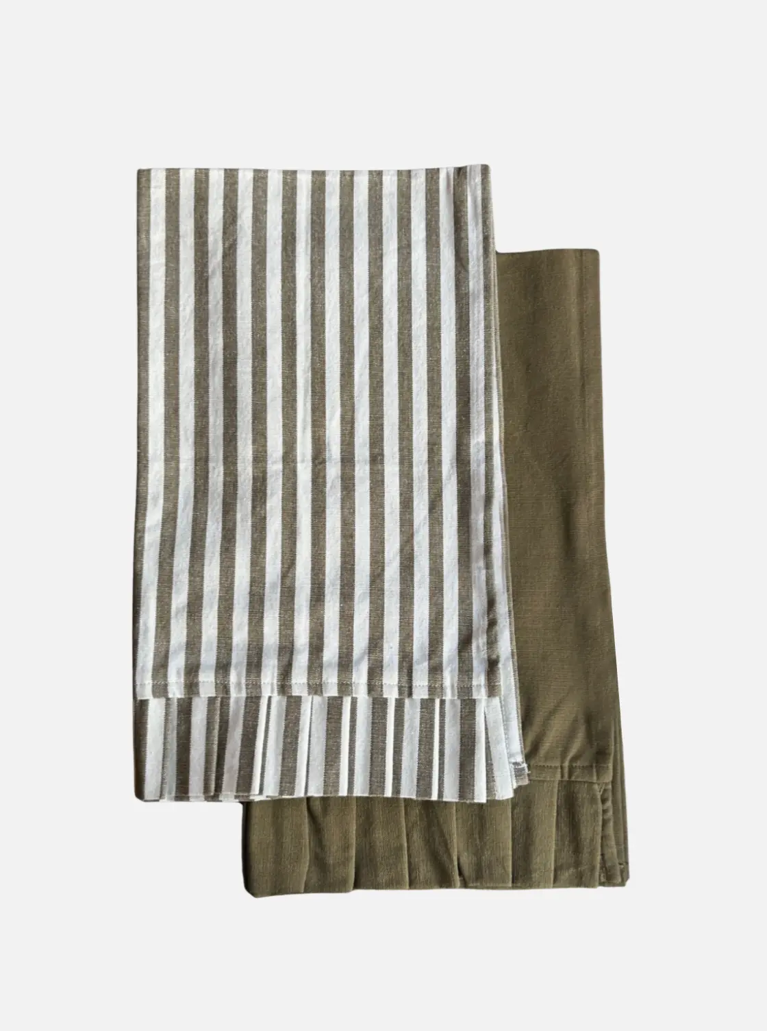 Olive Ruffle Dish Towels | Set Of 2 1