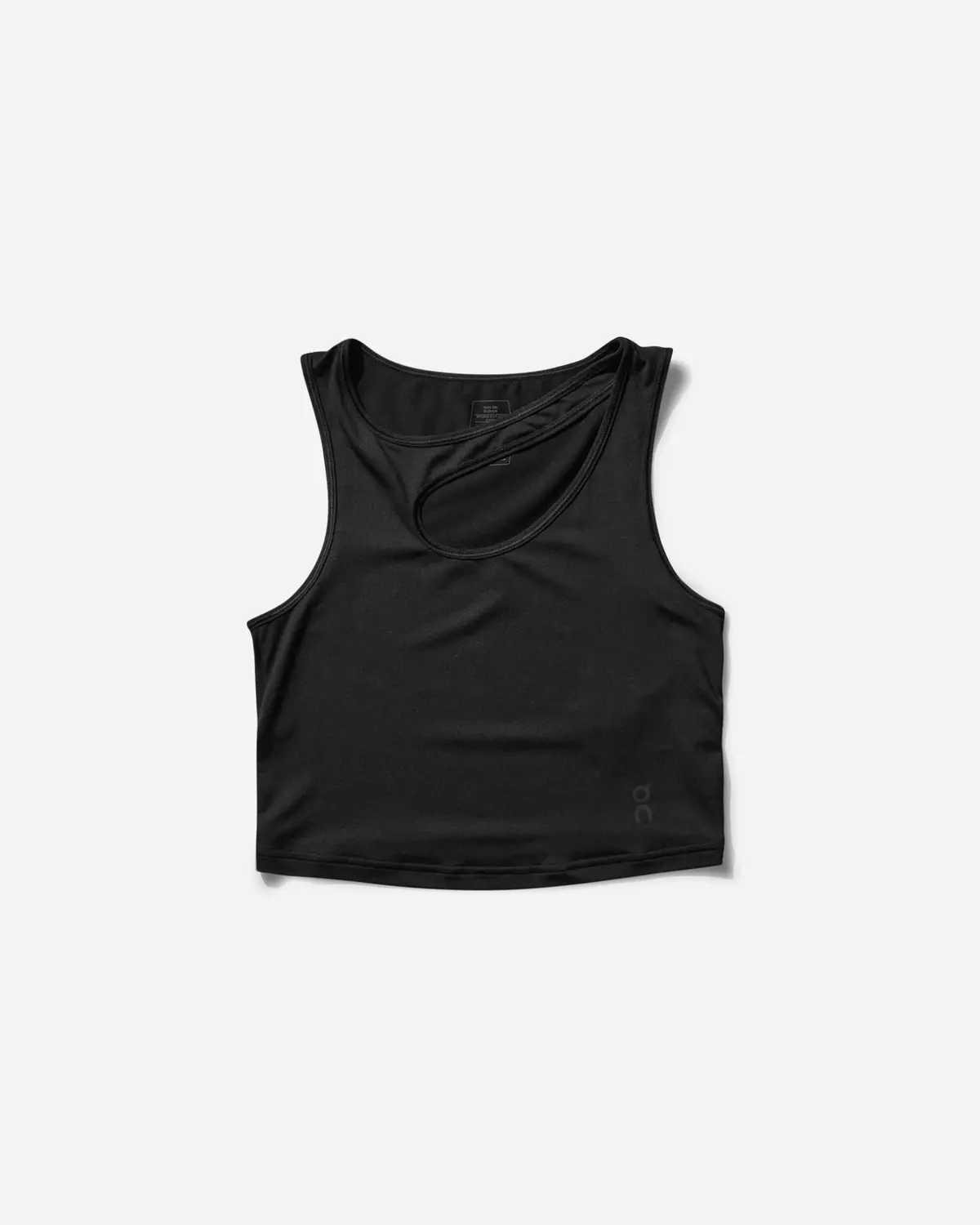 Women's Studio Cut-Out Crop Top Black 1