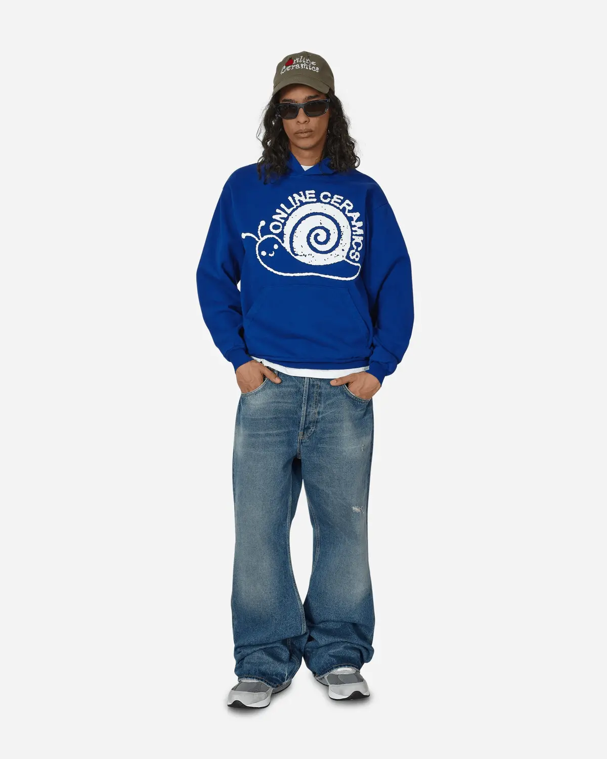 Snail Logo Hoodie Blue 4