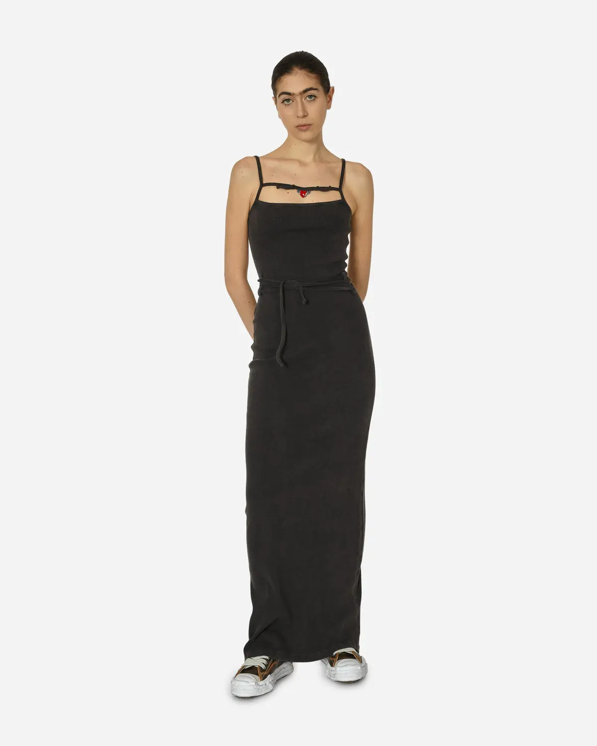 Charmed Rip Maxi Dress Black Wash 1