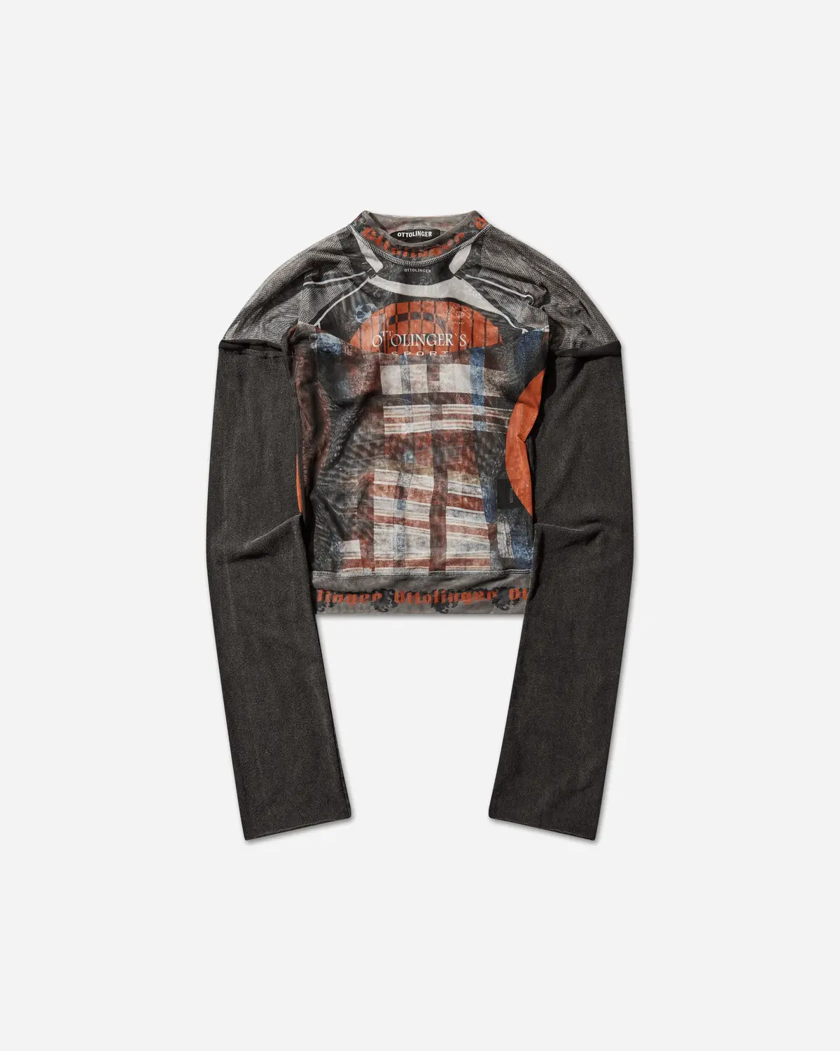 Women's Mesh Hybrid Longsleeve Top Racing Plaid 1